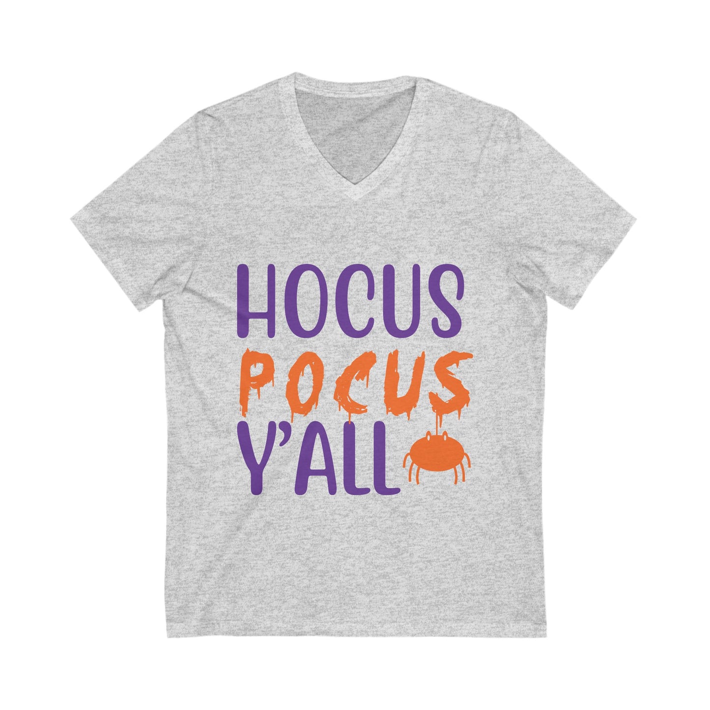 Hocus Pocus Y All Unisex Short Sleeve V-neck Tshirt