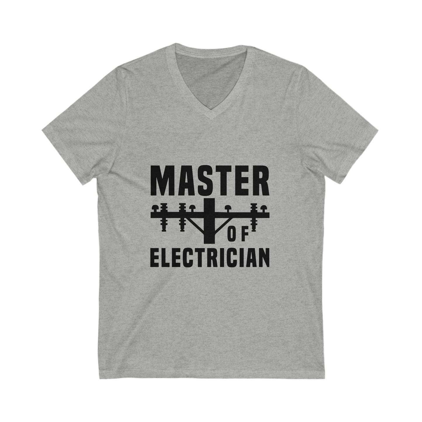 Master Of Electrician Unisex Short Sleeve V-neck Tshirt