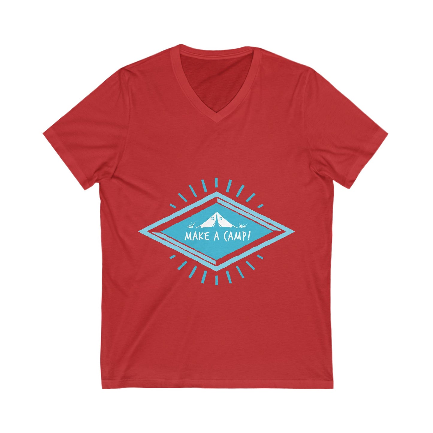 Make A Camp Unisex Short Sleeve V-neck Tshirt