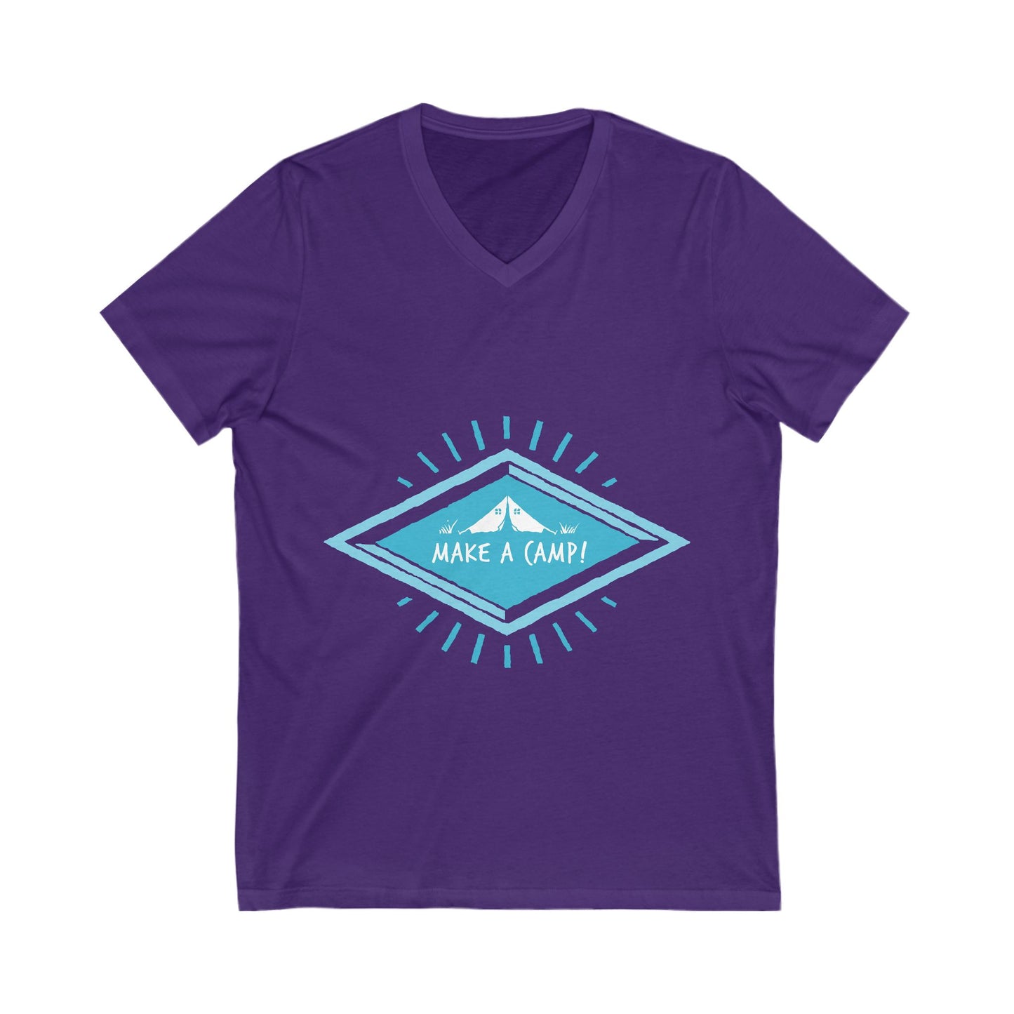 Make A Camp Unisex Short Sleeve V-neck Tshirt