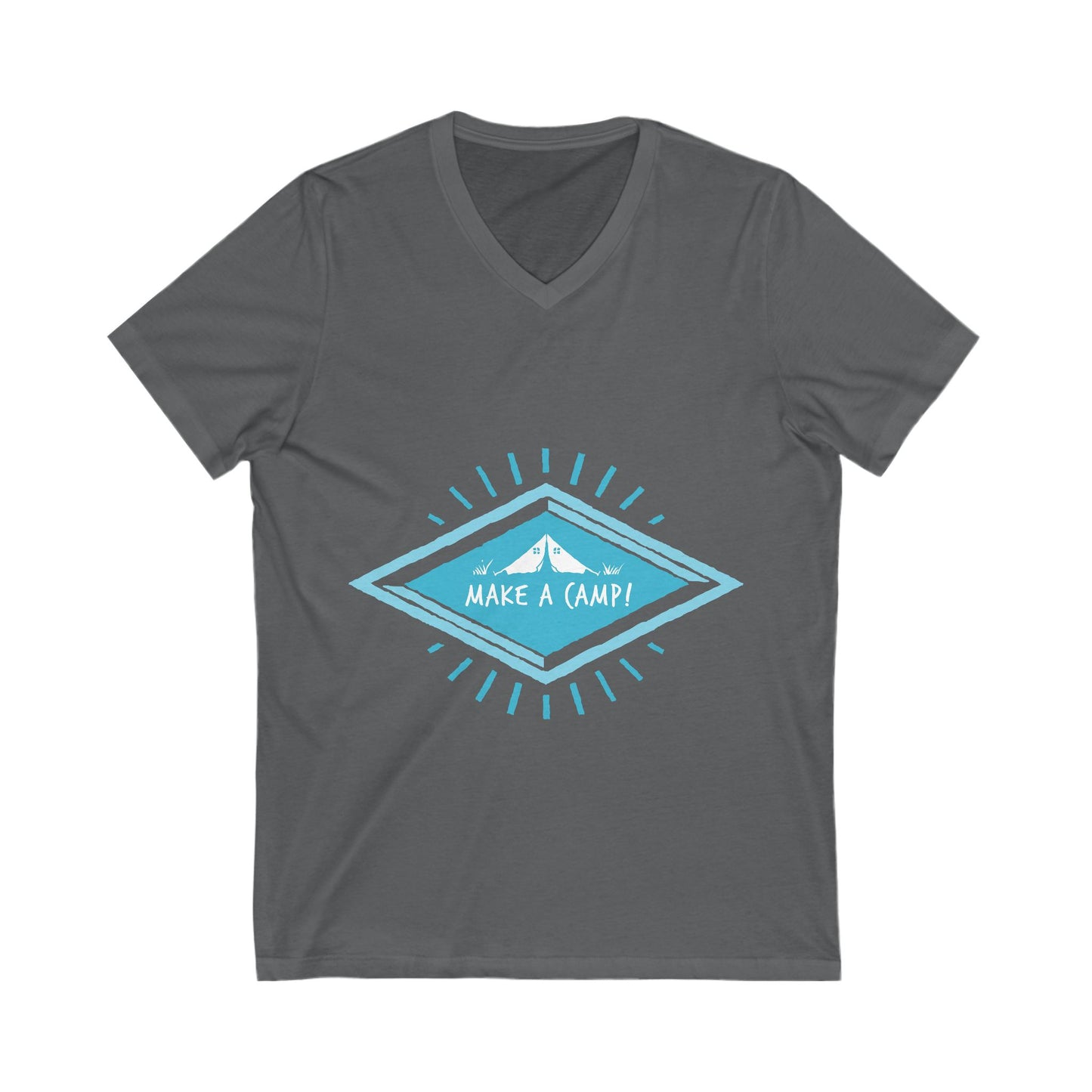 Make A Camp Unisex Short Sleeve V-neck Tshirt