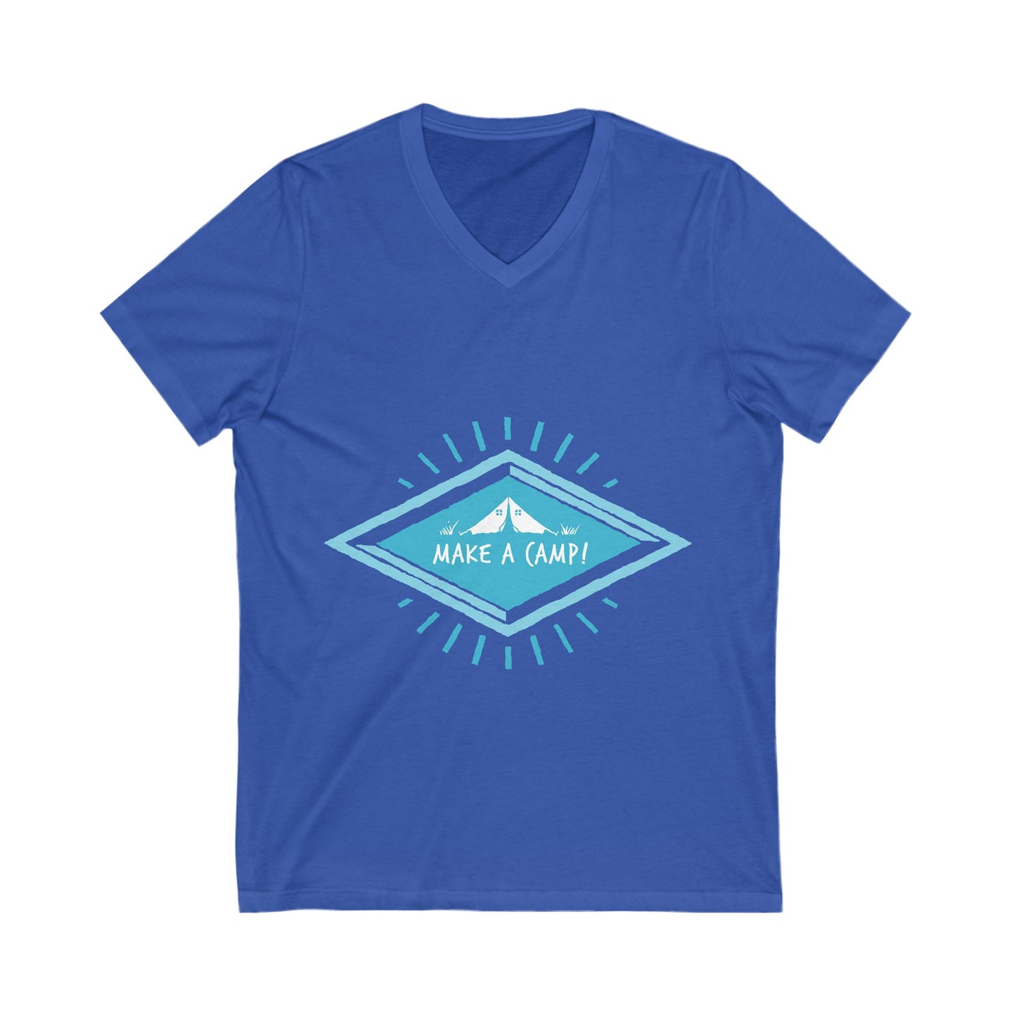 Make A Camp Unisex Short Sleeve V-neck Tshirt