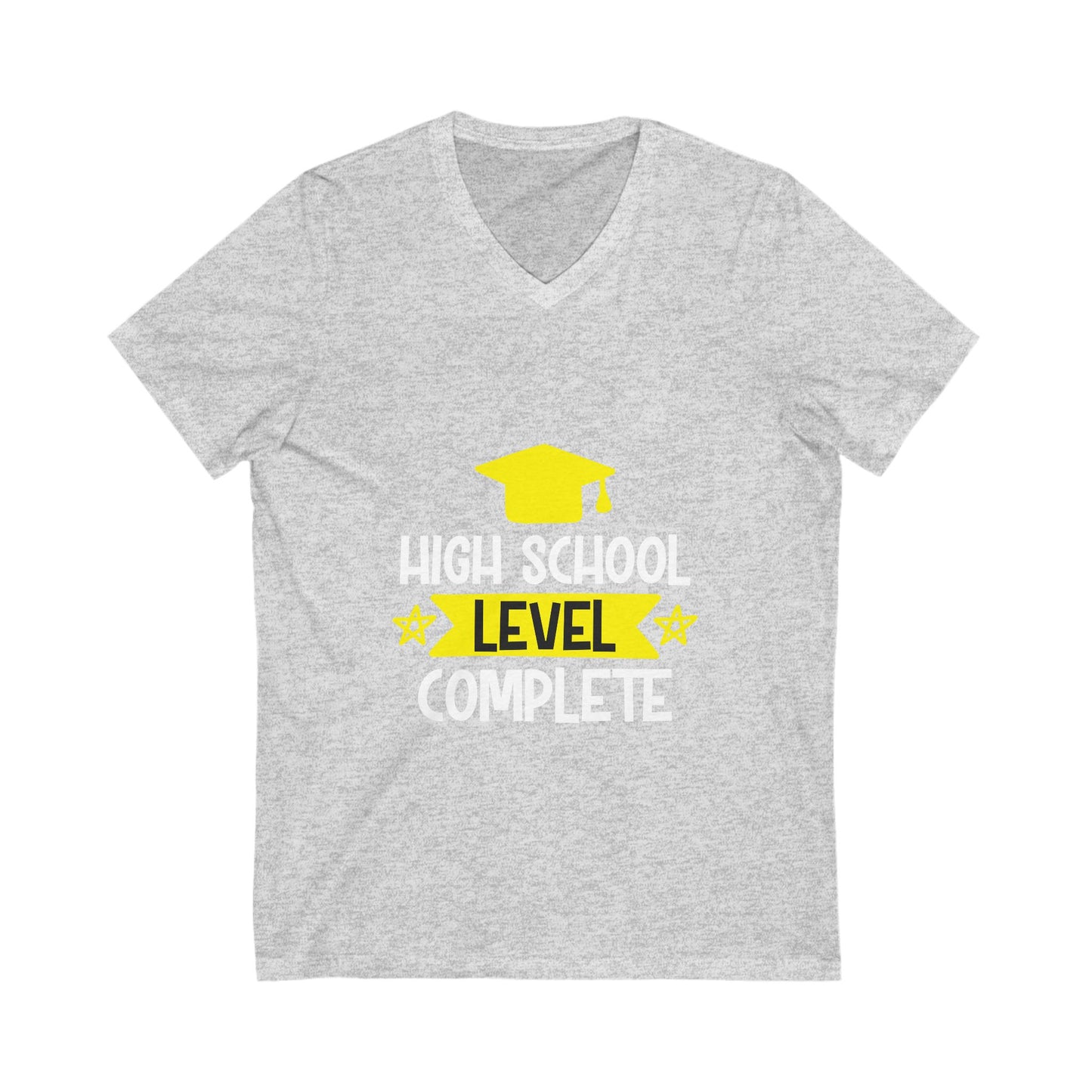 High School Level Complete Unisex Short Sleeve V-neck Tshirt