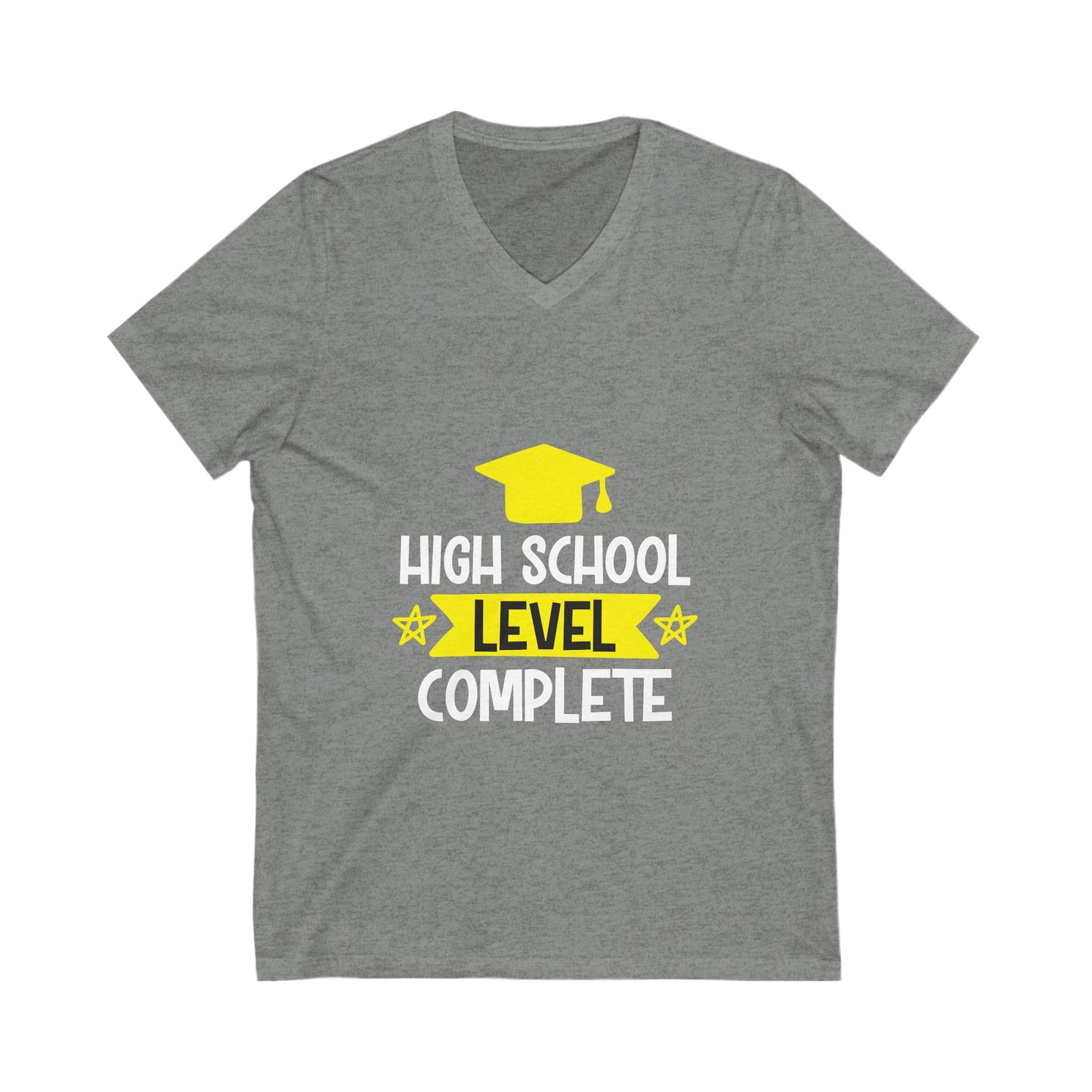 High School Level Complete Unisex Short Sleeve V-neck Tshirt