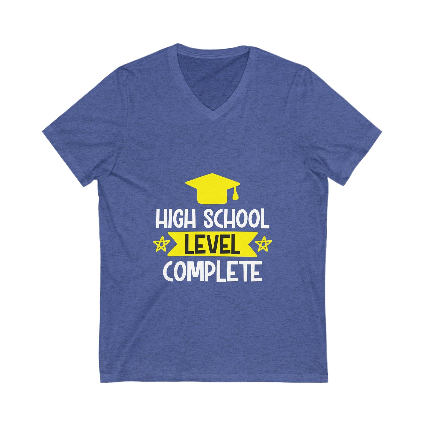 High School Level Complete Unisex Short Sleeve V-neck Tshirt