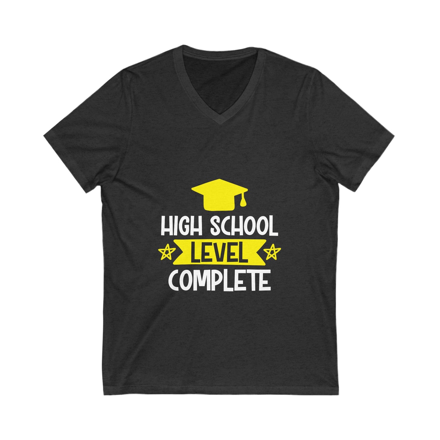 High School Level Complete Unisex Short Sleeve V-neck Tshirt
