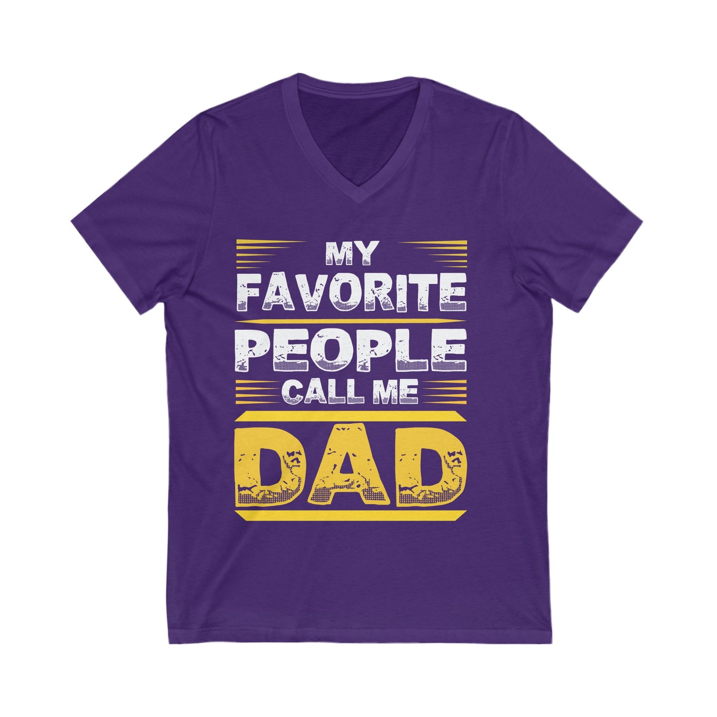 My Favourite People Call Me Dad Unisex Short Sleeve V-neck Tshirt