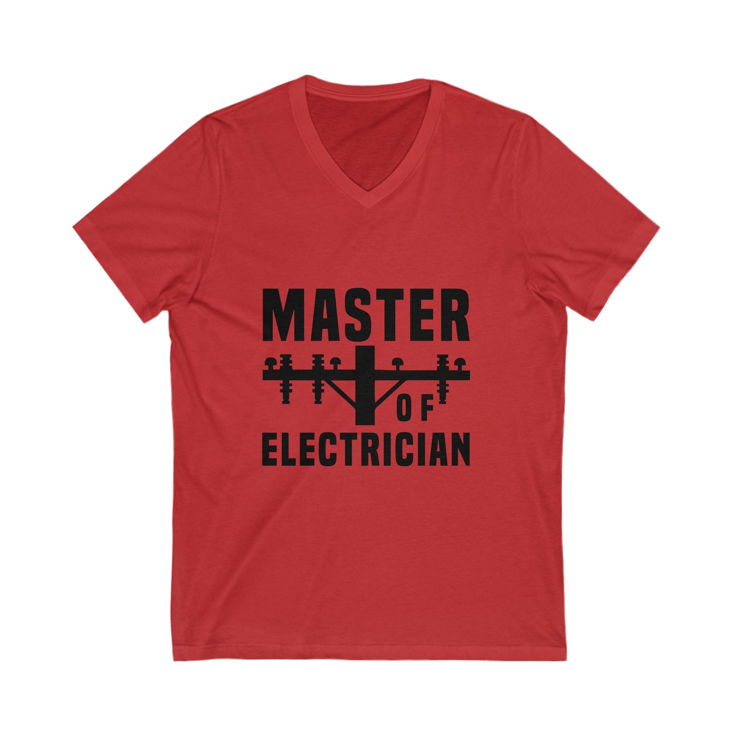 Master Of Electrician Unisex Short Sleeve V-neck Tshirt