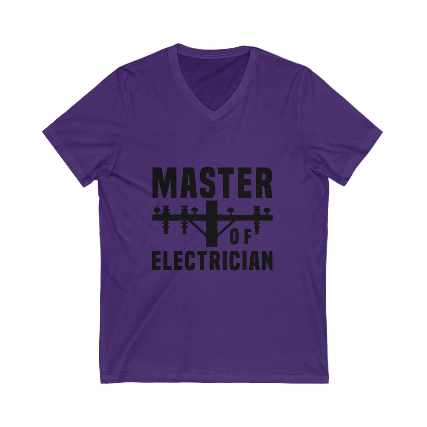 Master Of Electrician Unisex Short Sleeve V-neck Tshirt