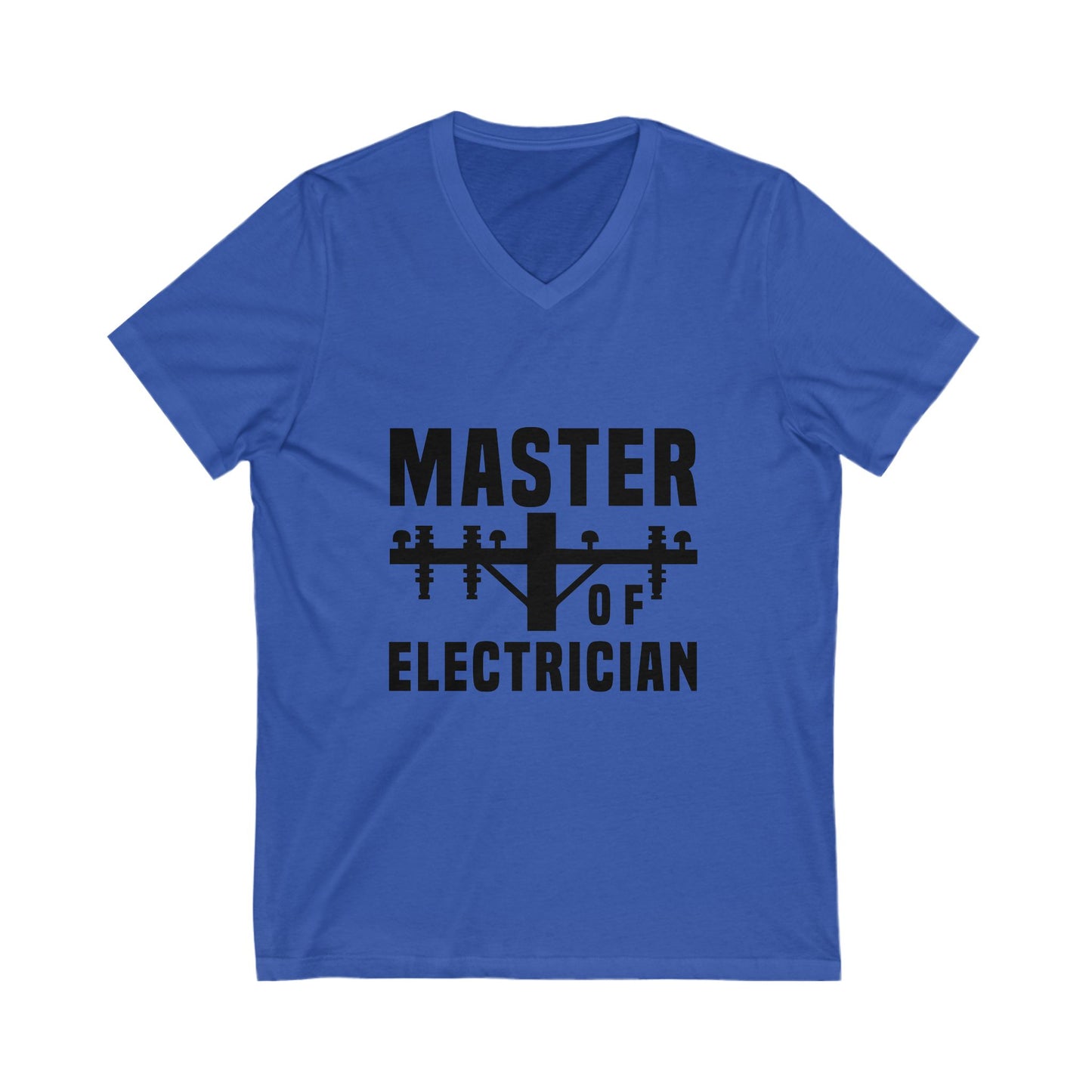 Master Of Electrician Unisex Short Sleeve V-neck Tshirt