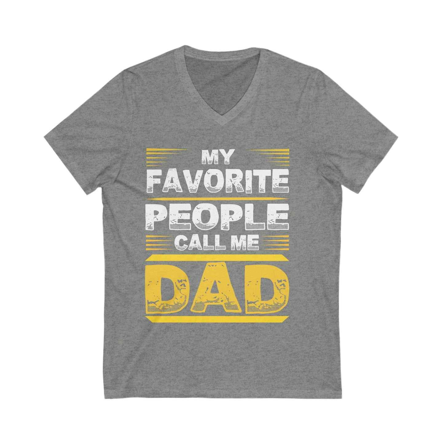 My Favourite People Call Me Dad Unisex Short Sleeve V-neck Tshirt