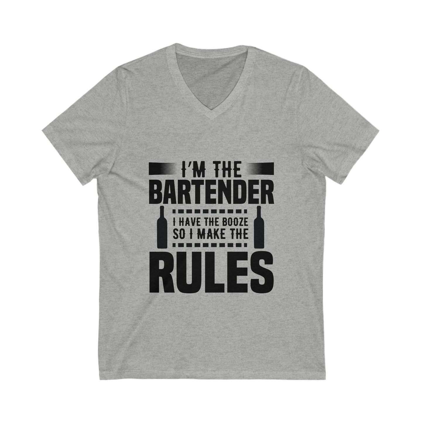 I Am The Bartender Unisex Short Sleeve V-neck Tshirt