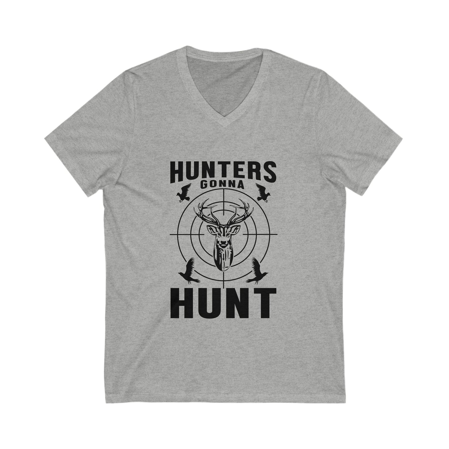 Hunters Gonna Hunt Unisex Short Sleeve V-neck Tshirt