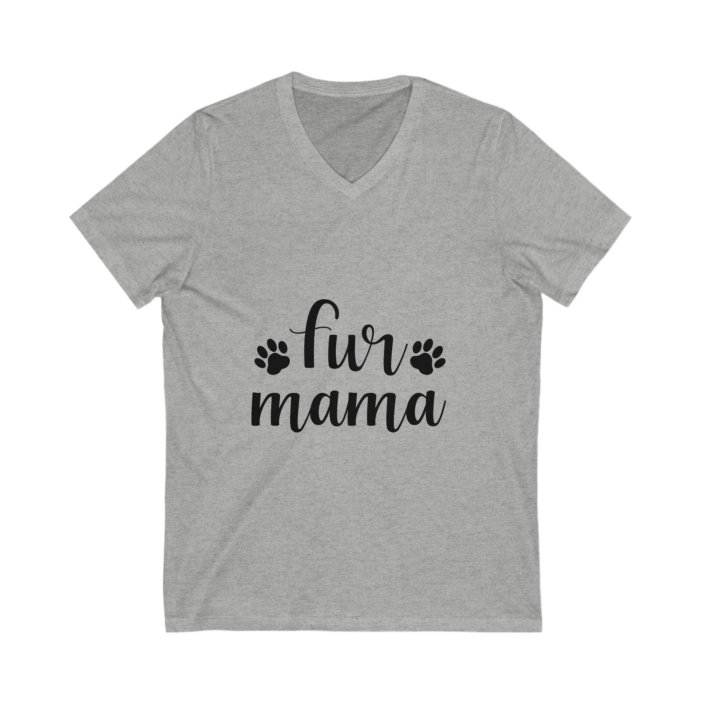 Fur Mama Unisex Short Sleeve V-neck Tshirt