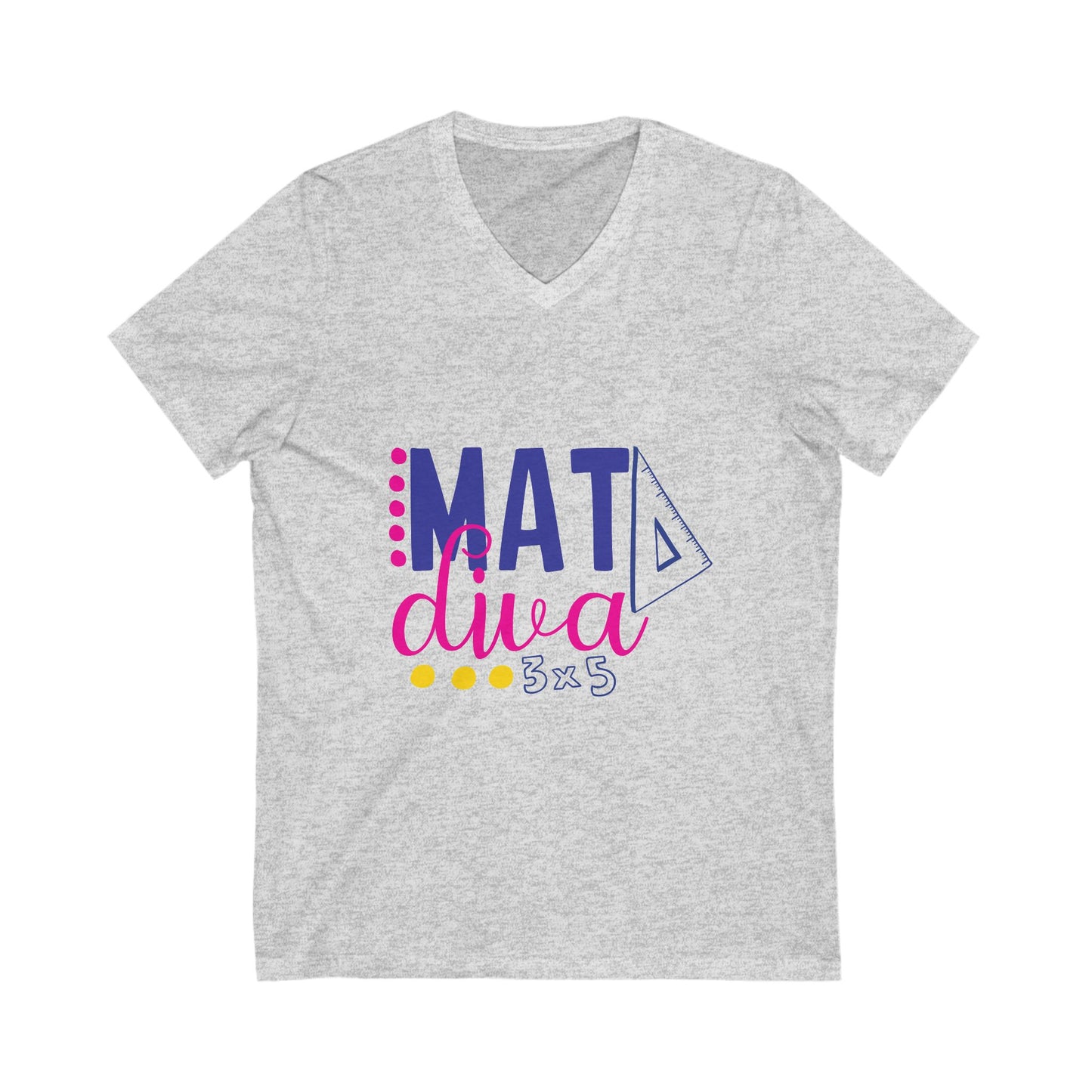 Mat Diva Unisex Short Sleeve V-neck Tshirt