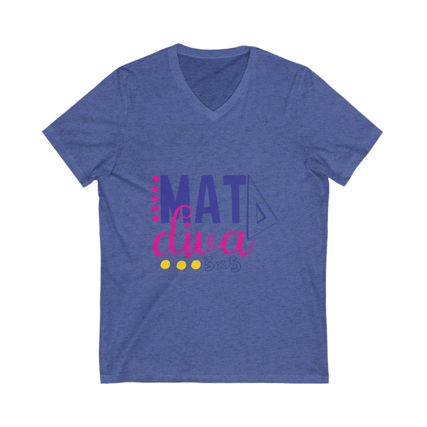 Mat Diva Unisex Short Sleeve V-neck Tshirt