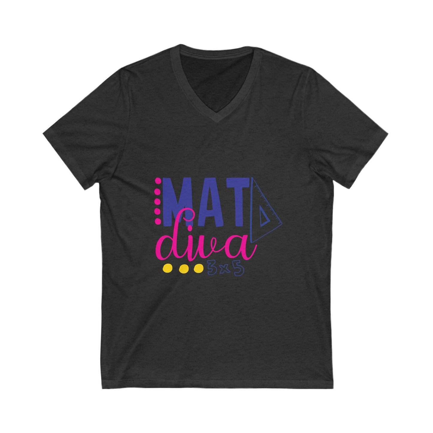 Mat Diva Unisex Short Sleeve V-neck Tshirt