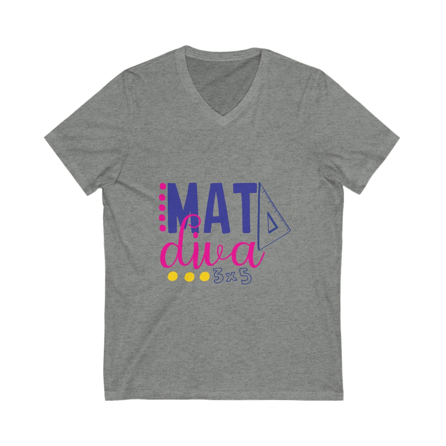 Mat Diva Unisex Short Sleeve V-neck Tshirt