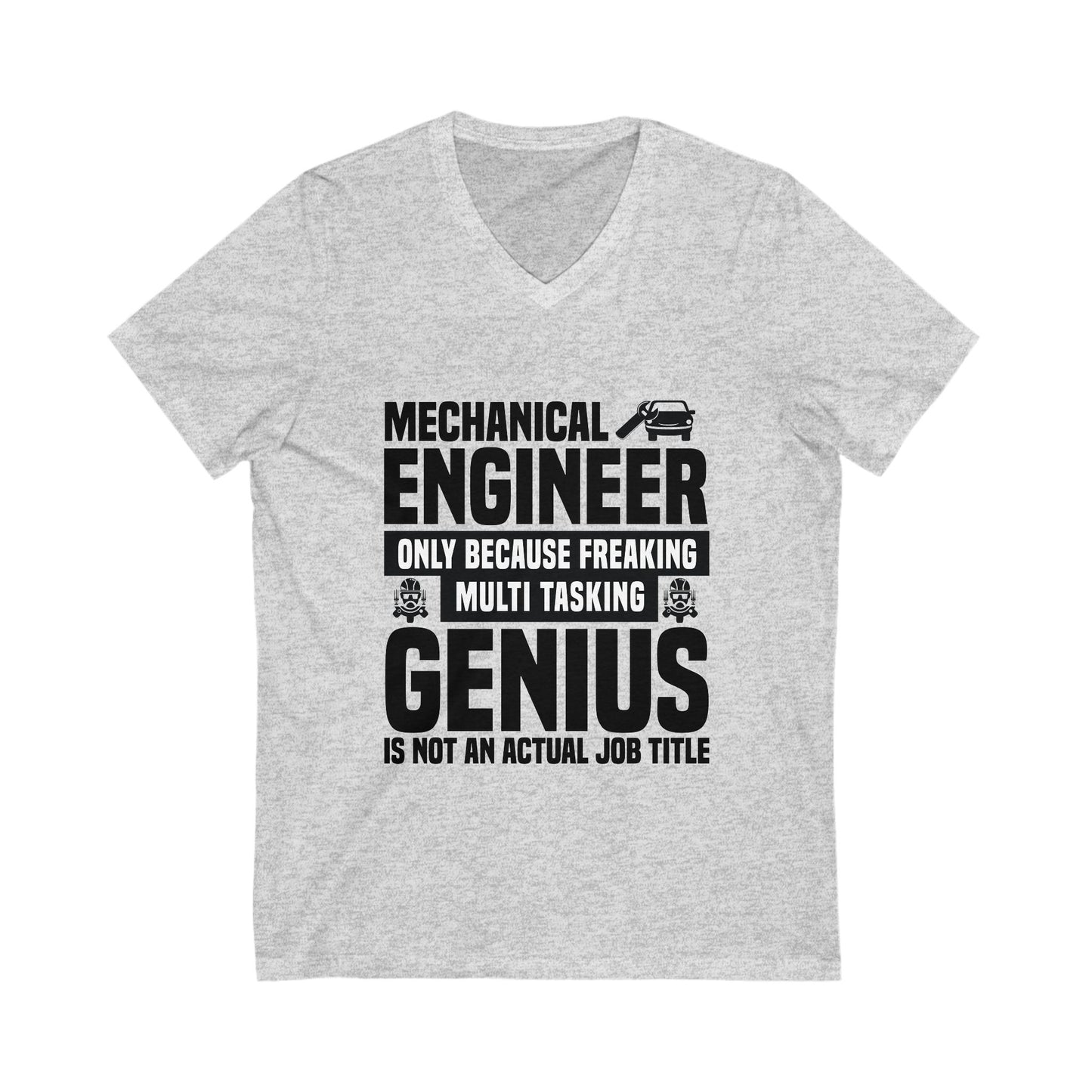 Mechanical Engineer Unisex Short Sleeve V-neck Tshirt