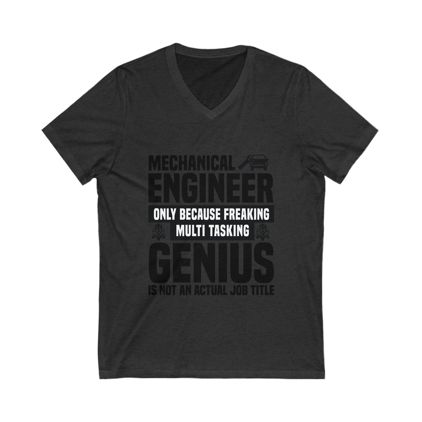 Mechanical Engineer Unisex Short Sleeve V-neck Tshirt