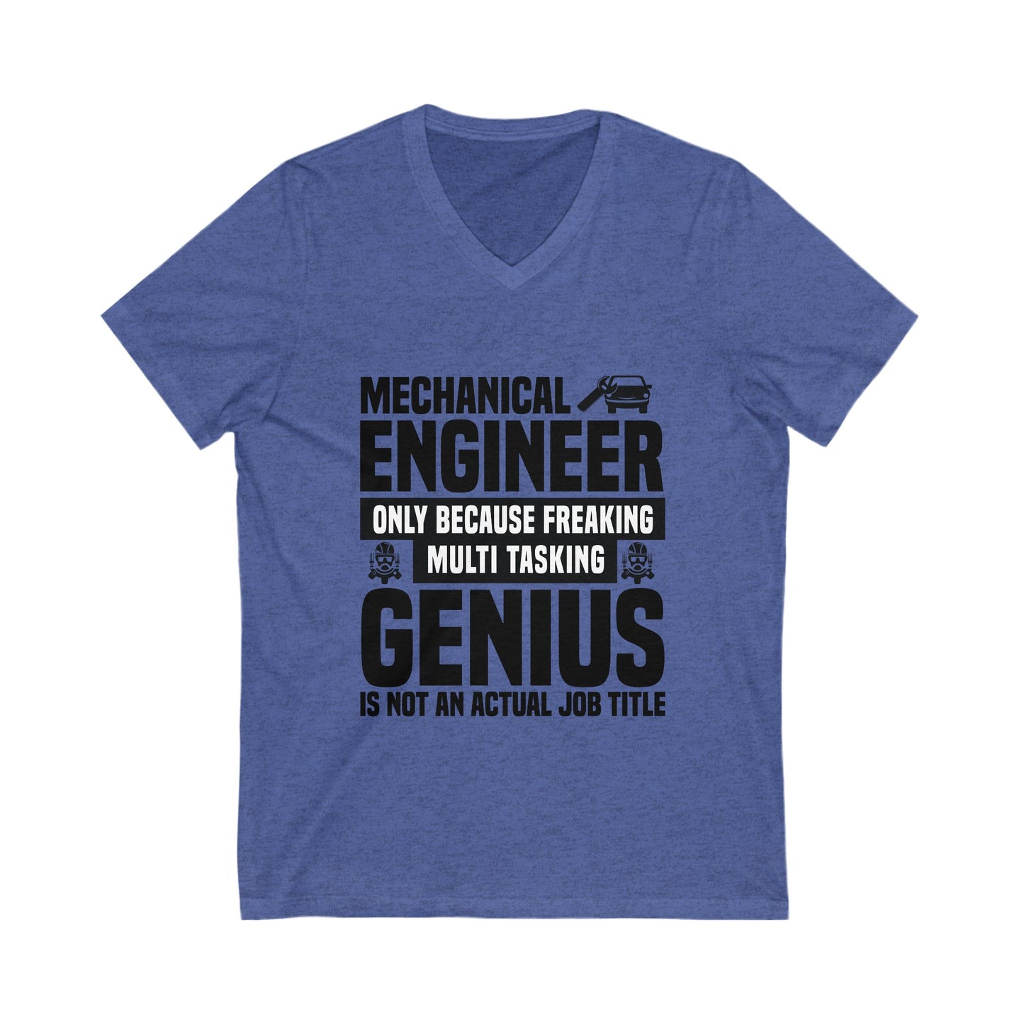Mechanical Engineer Unisex Short Sleeve V-neck Tshirt