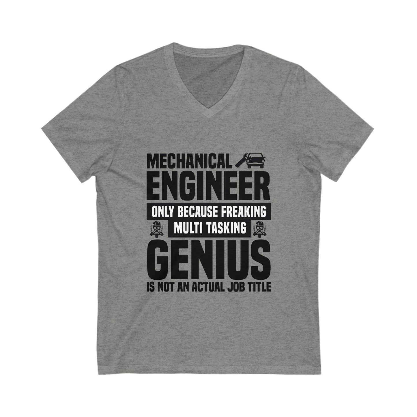 Mechanical Engineer Unisex Short Sleeve V-neck Tshirt