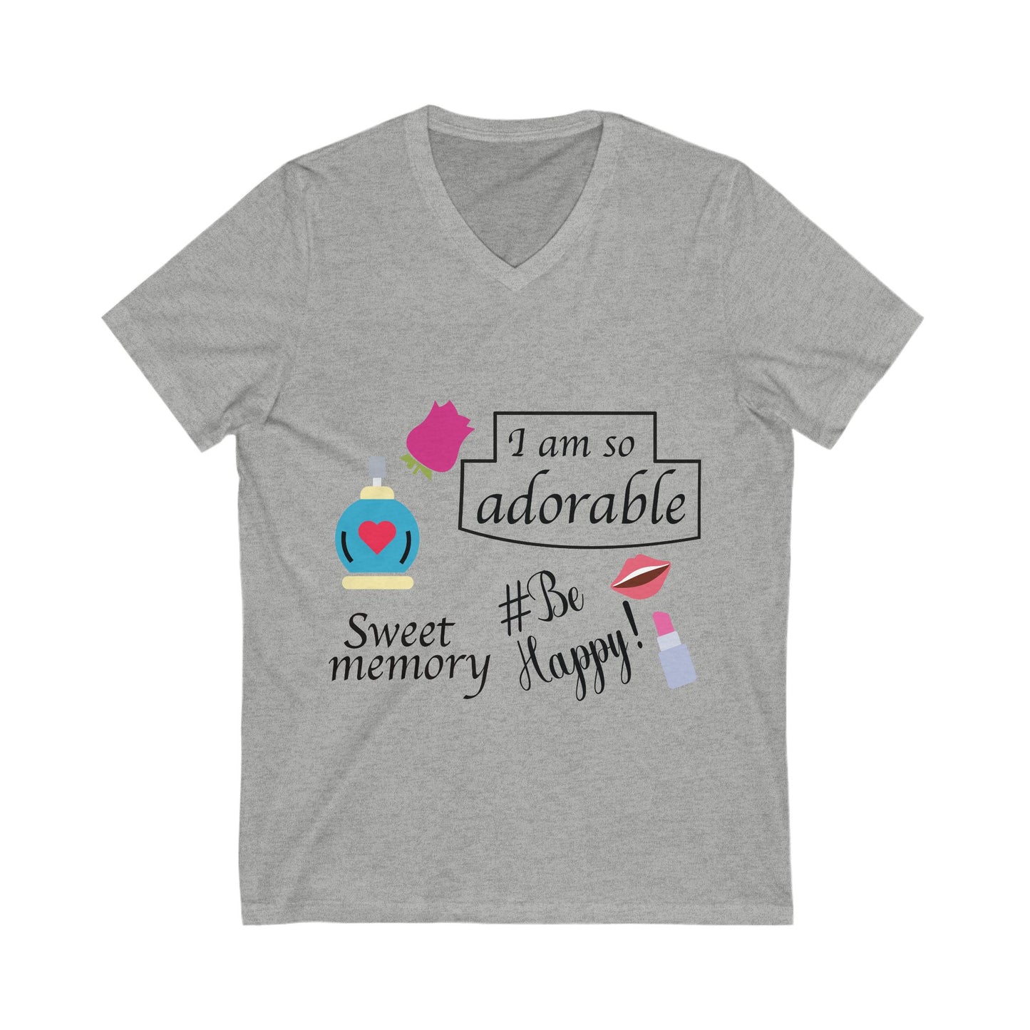 I Am So Adorable Unisex Short Sleeve V-neck Tshirt