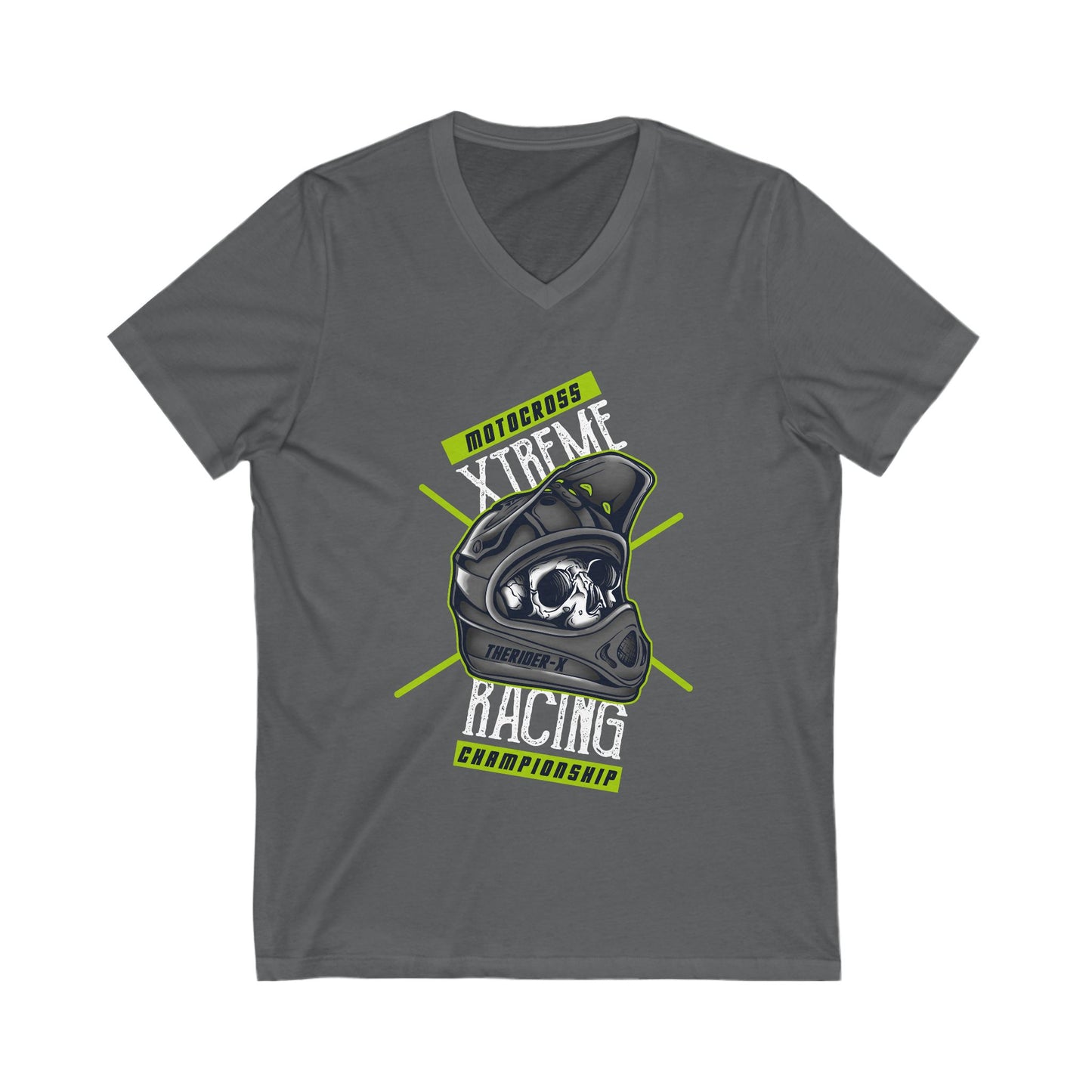 Motocross Unisex Short Sleeve V-neck Tshirt