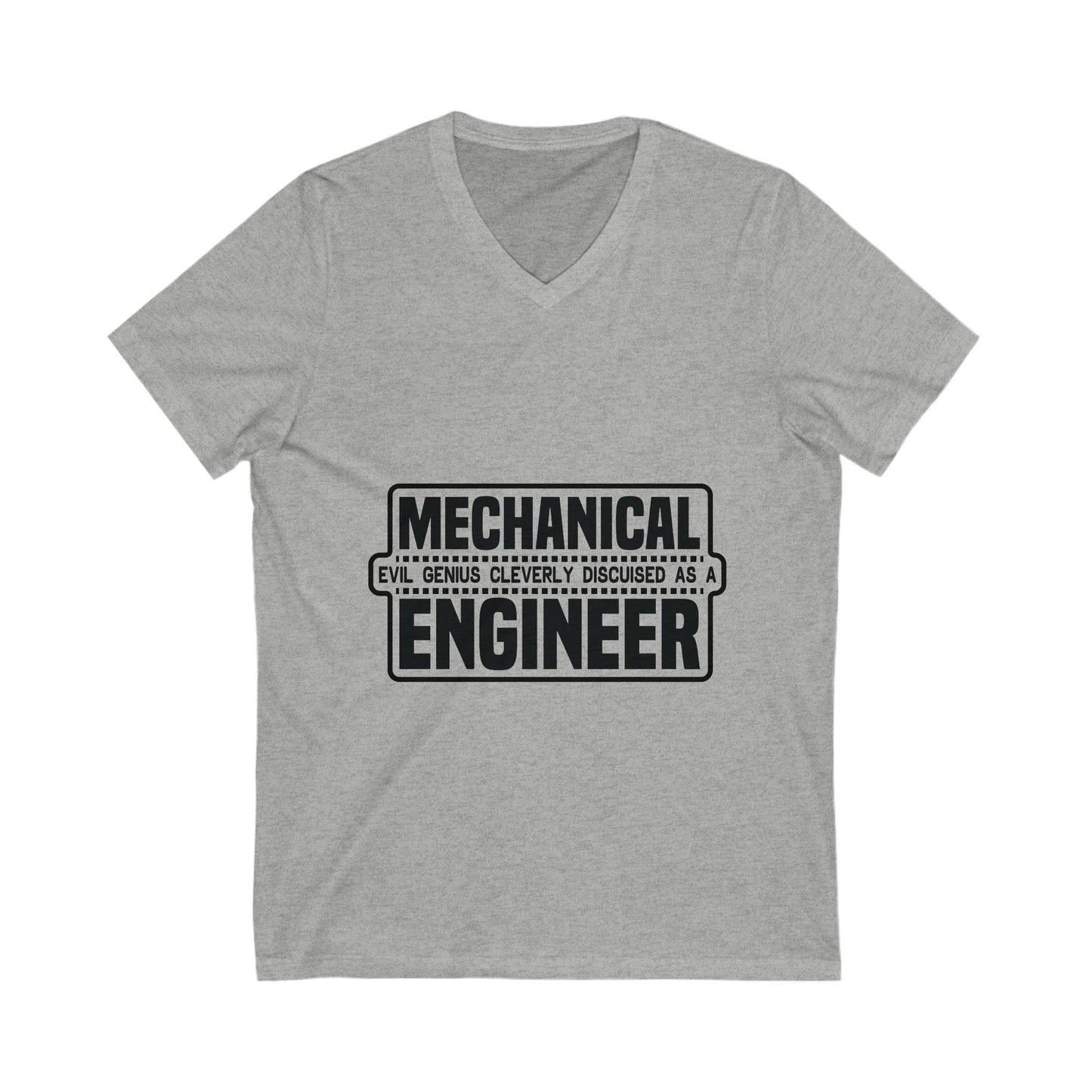 Mechanical Evil Unisex Short Sleeve V-neck Tshirt