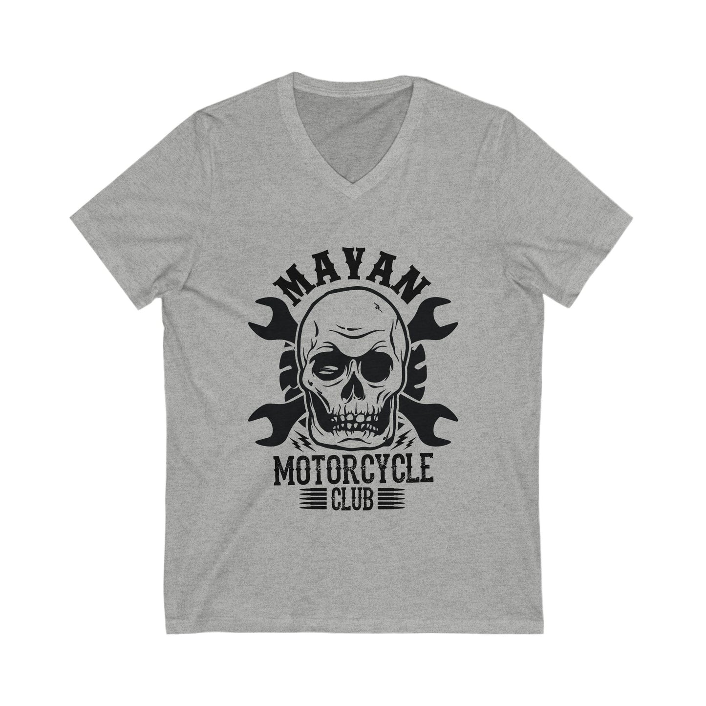 Mayan Motorcycle Club Unisex Short Sleeve V-neck Tshirt