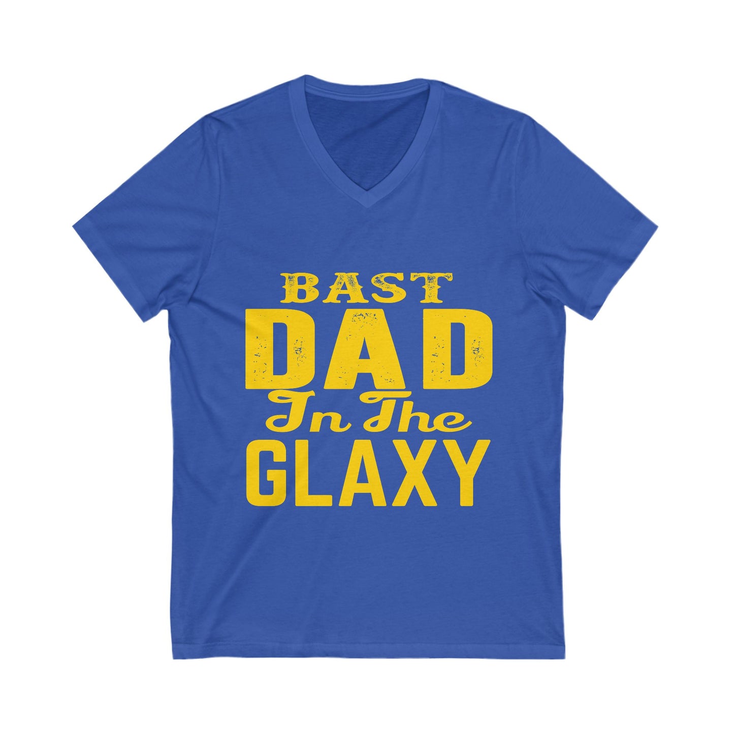 Bast Dad in the Galaxy V-Neck Tee - Perfect Father's Day Gift