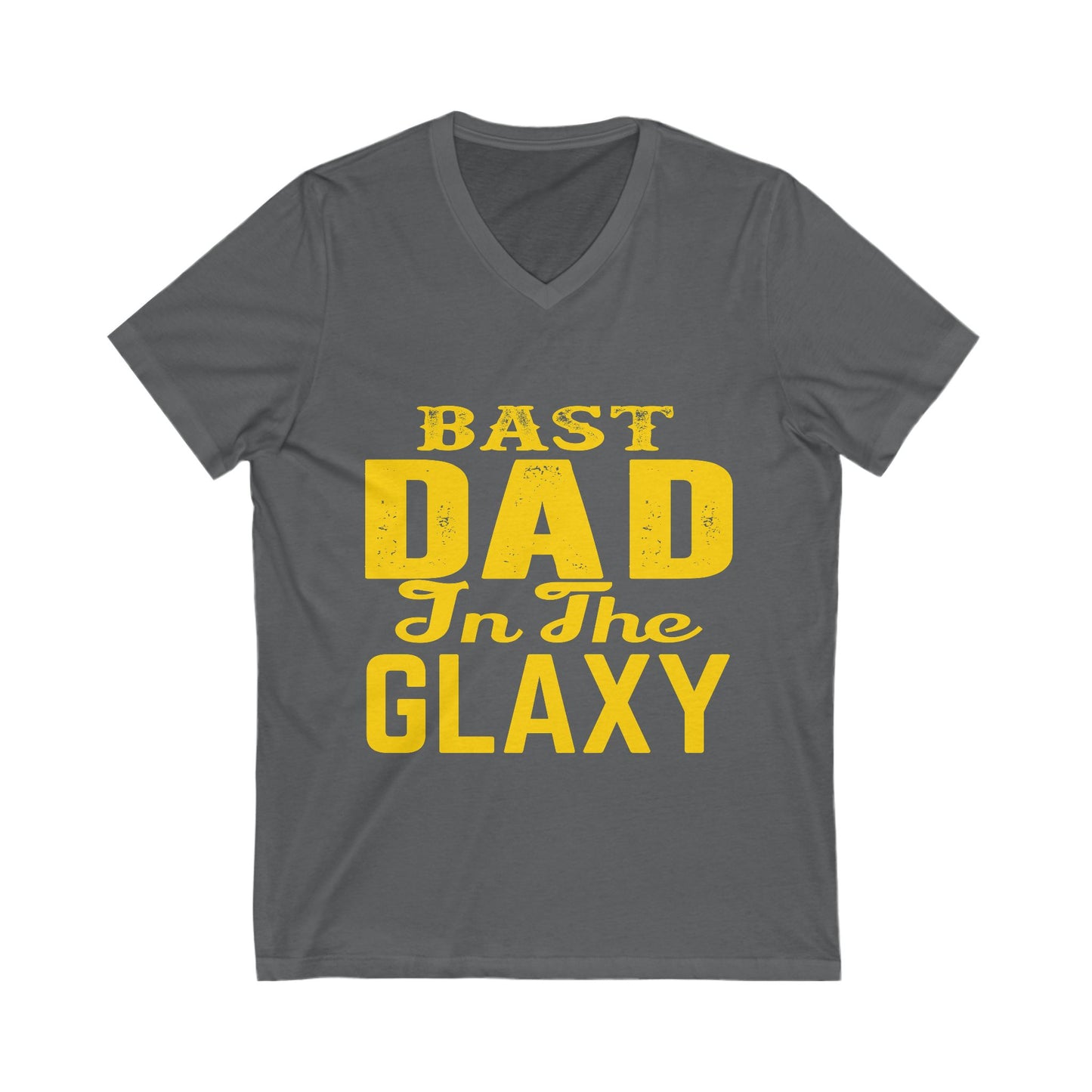 Bast Dad in the Galaxy V-Neck Tee - Perfect Father's Day Gift