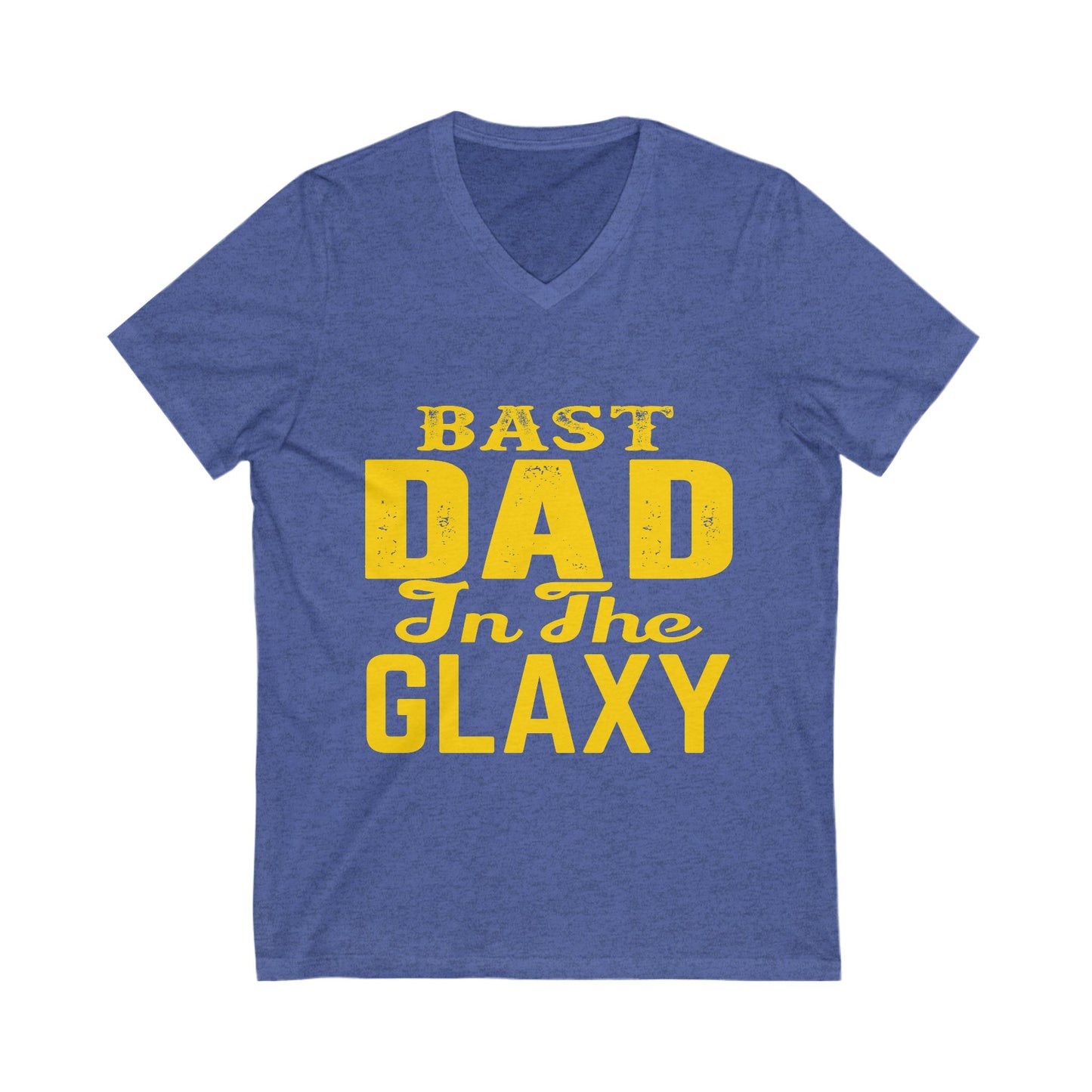 Bast Dad in the Galaxy V-Neck Tee - Perfect Father's Day Gift