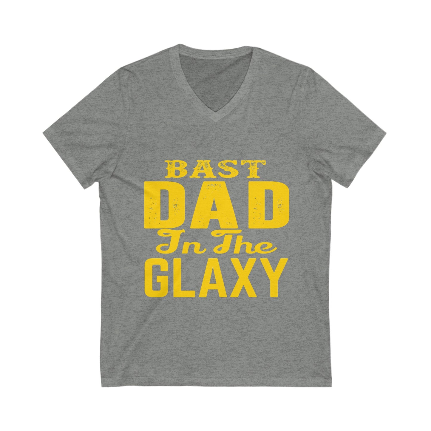 Bast Dad in the Galaxy V-Neck Tee - Perfect Father's Day Gift