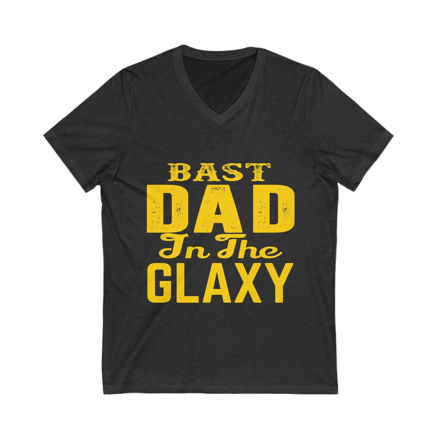 Bast Dad in the Galaxy V-Neck Tee - Perfect Father's Day Gift