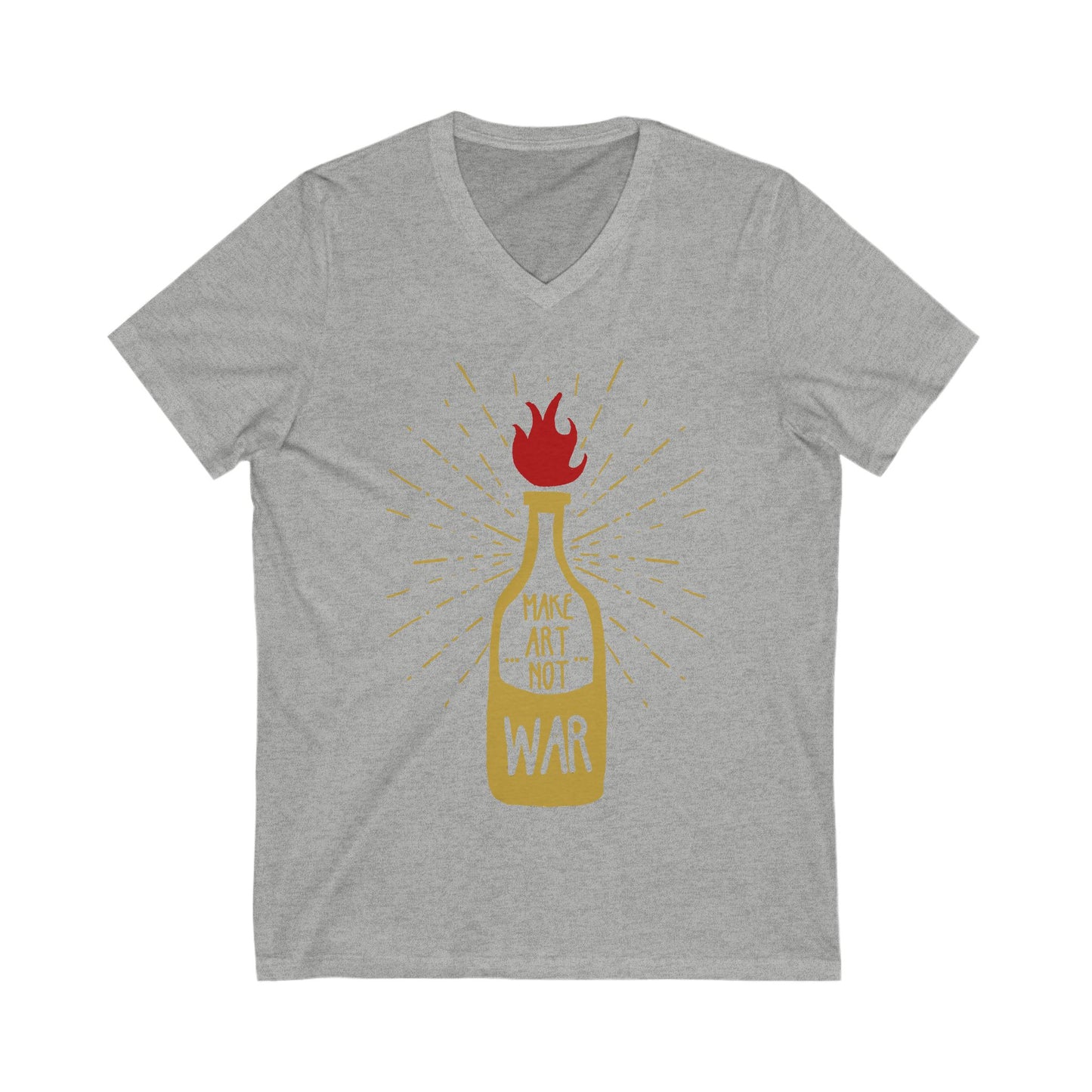 Molotov Solution Unisex Short Sleeve V-neck Tshirt