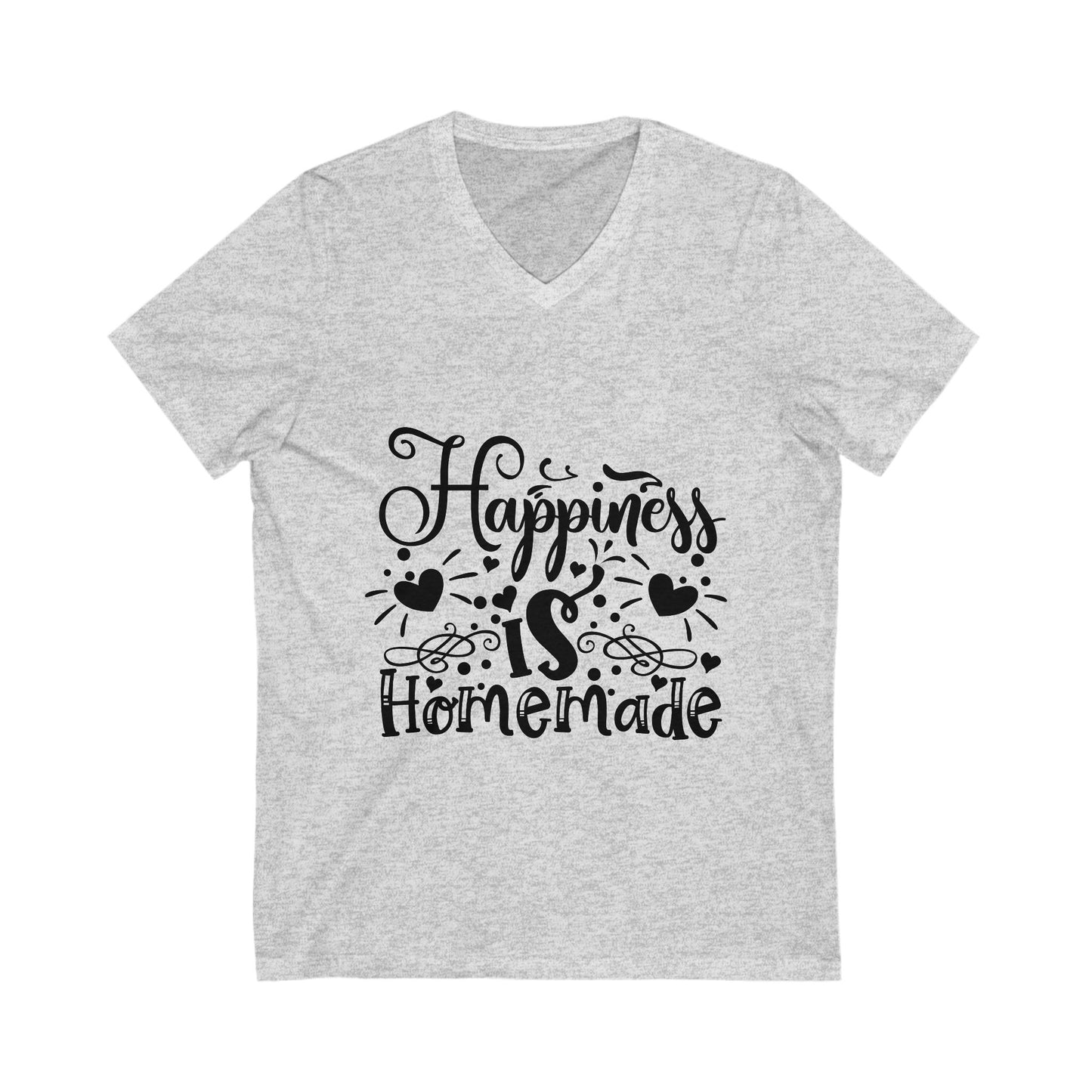 Happiness Is Homemade Unisex Short Sleeve V-neck Tshirt