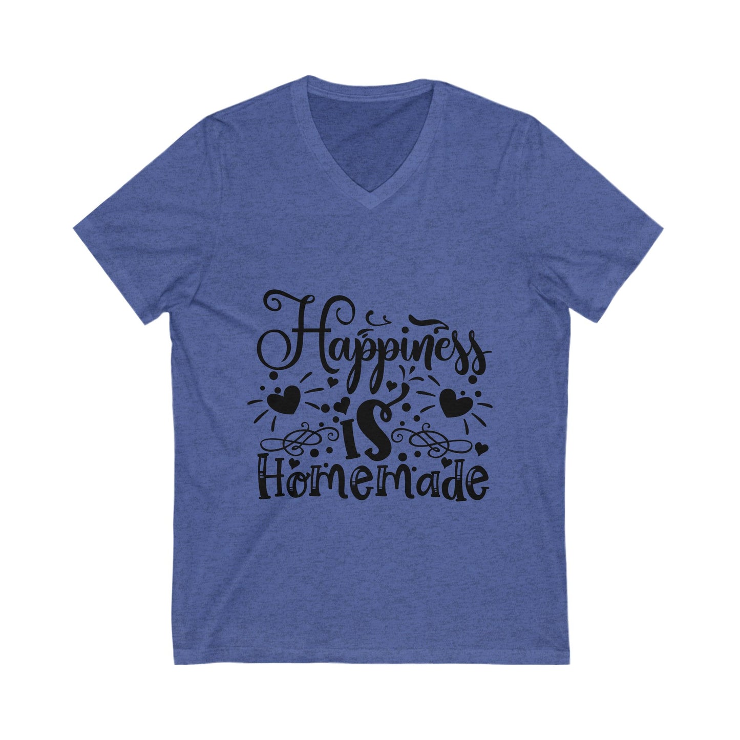 Happiness Is Homemade Unisex Short Sleeve V-neck Tshirt