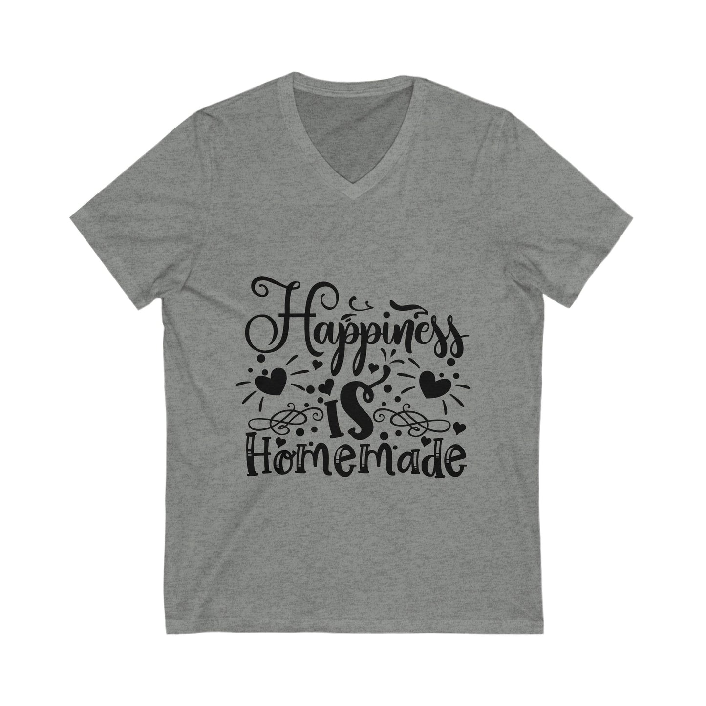 Happiness Is Homemade Unisex Short Sleeve V-neck Tshirt