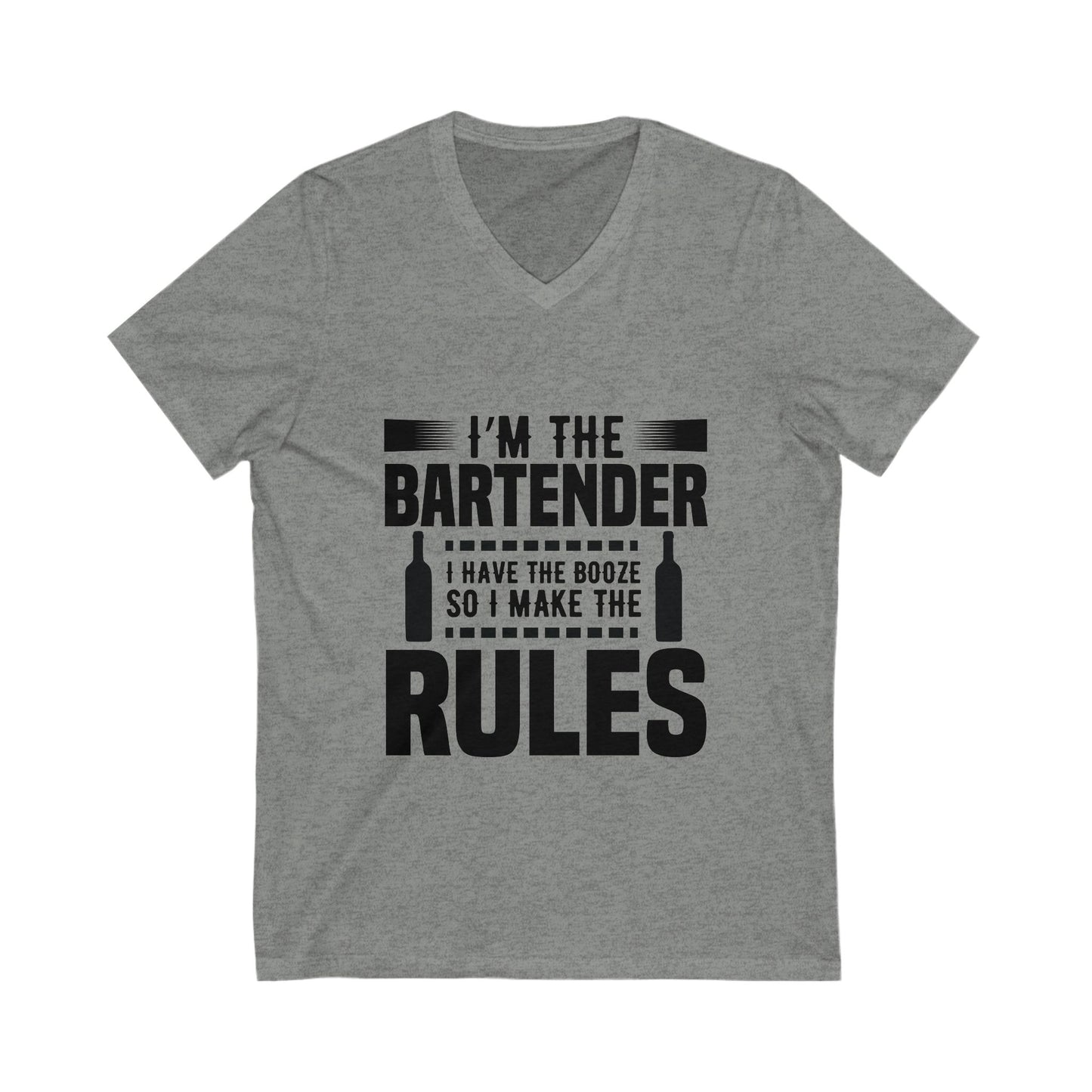 I Am The Bartender Unisex Short Sleeve V-neck Tshirt