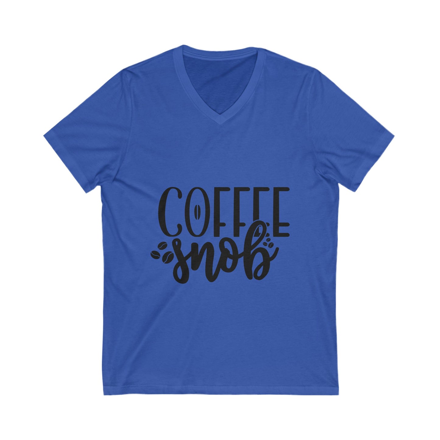 Coffee Snob Unisex Short Sleeve V-neck Tshirt