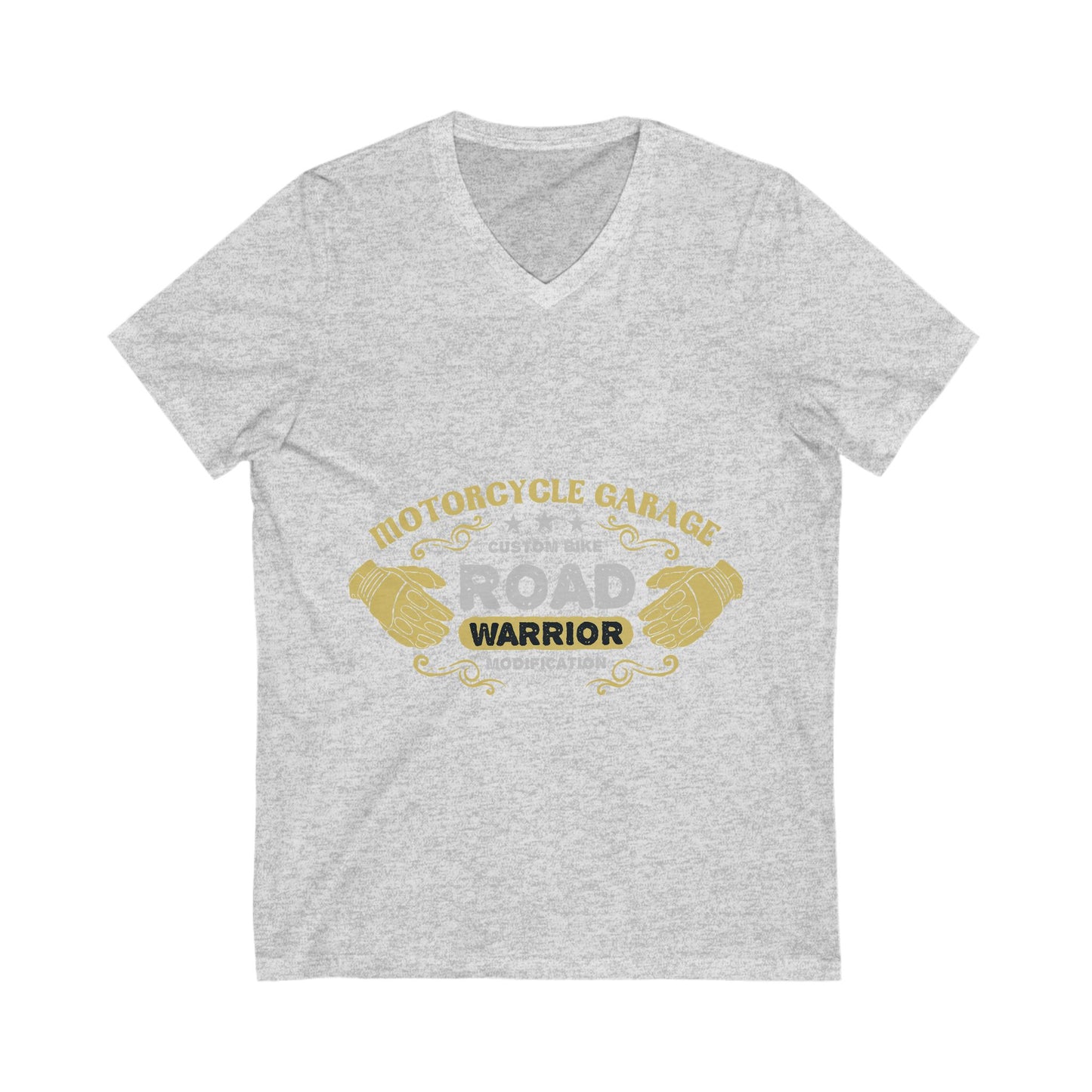 Motorcycle Garage Unisex Short Sleeve V-neck Tshirt