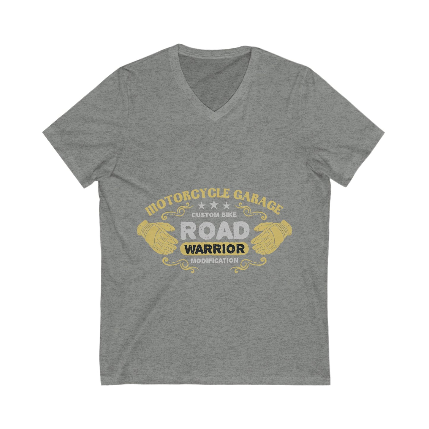 Motorcycle Garage Unisex Short Sleeve V-neck Tshirt