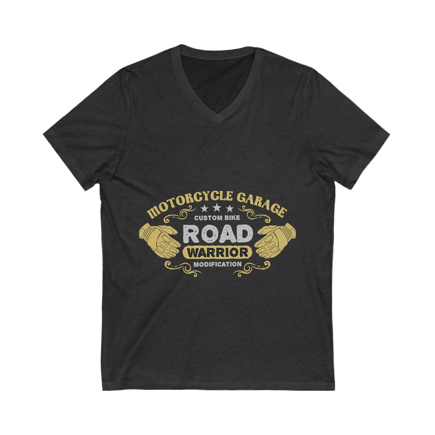 Motorcycle Garage Unisex Short Sleeve V-neck Tshirt