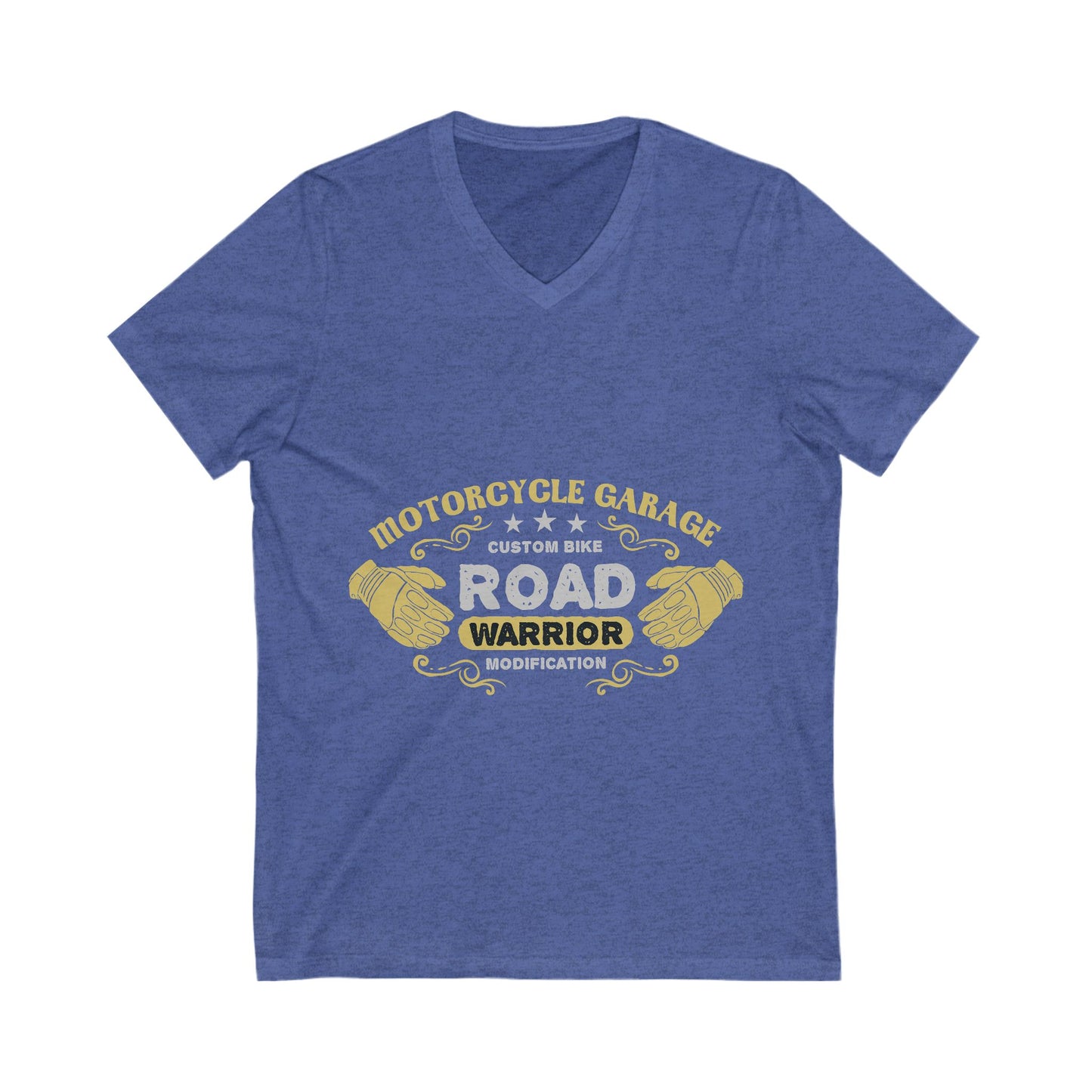 Motorcycle Garage Unisex Short Sleeve V-neck Tshirt