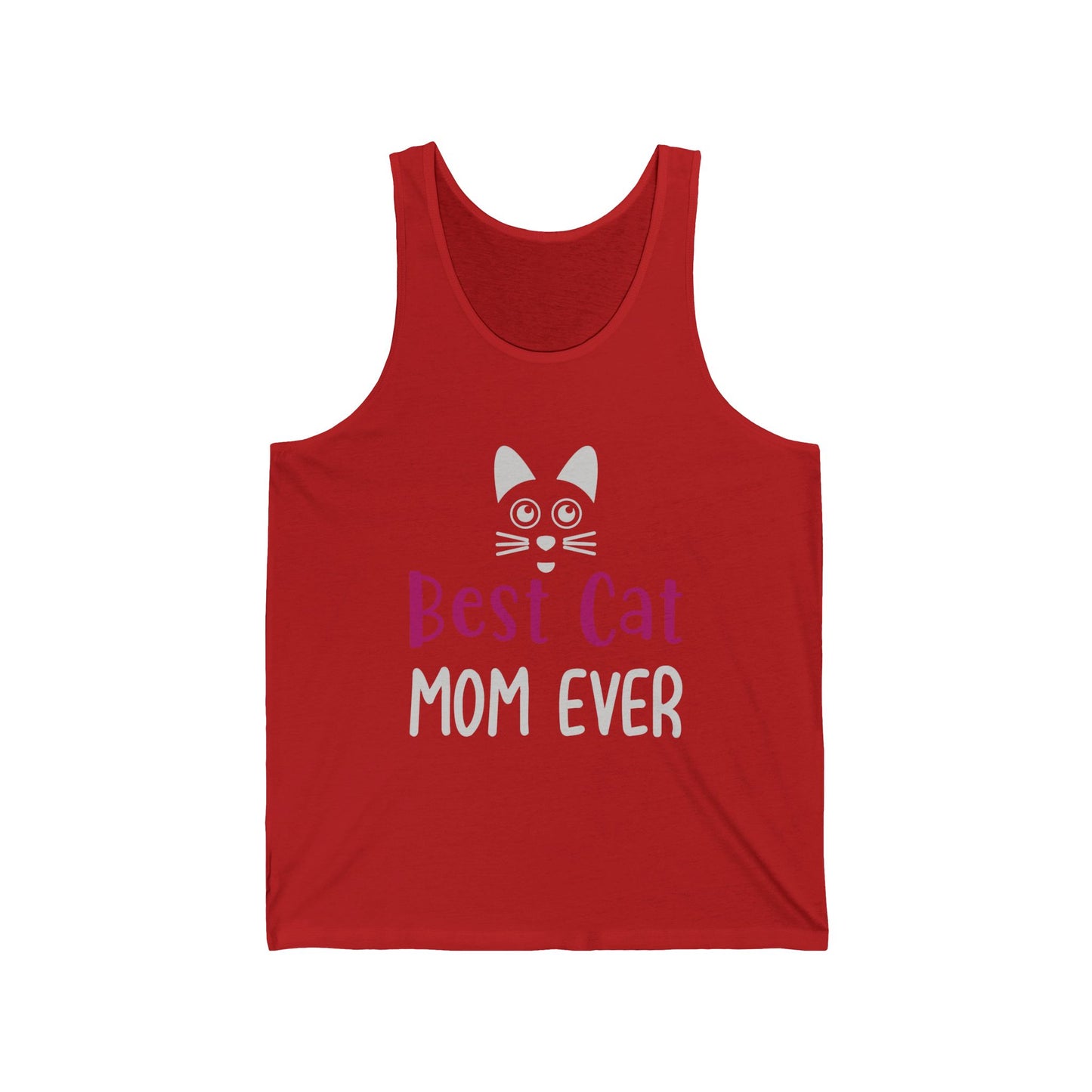 “Best Cat Mom Ever” Jersey Tank – Purr-fectly Cool & Comfy