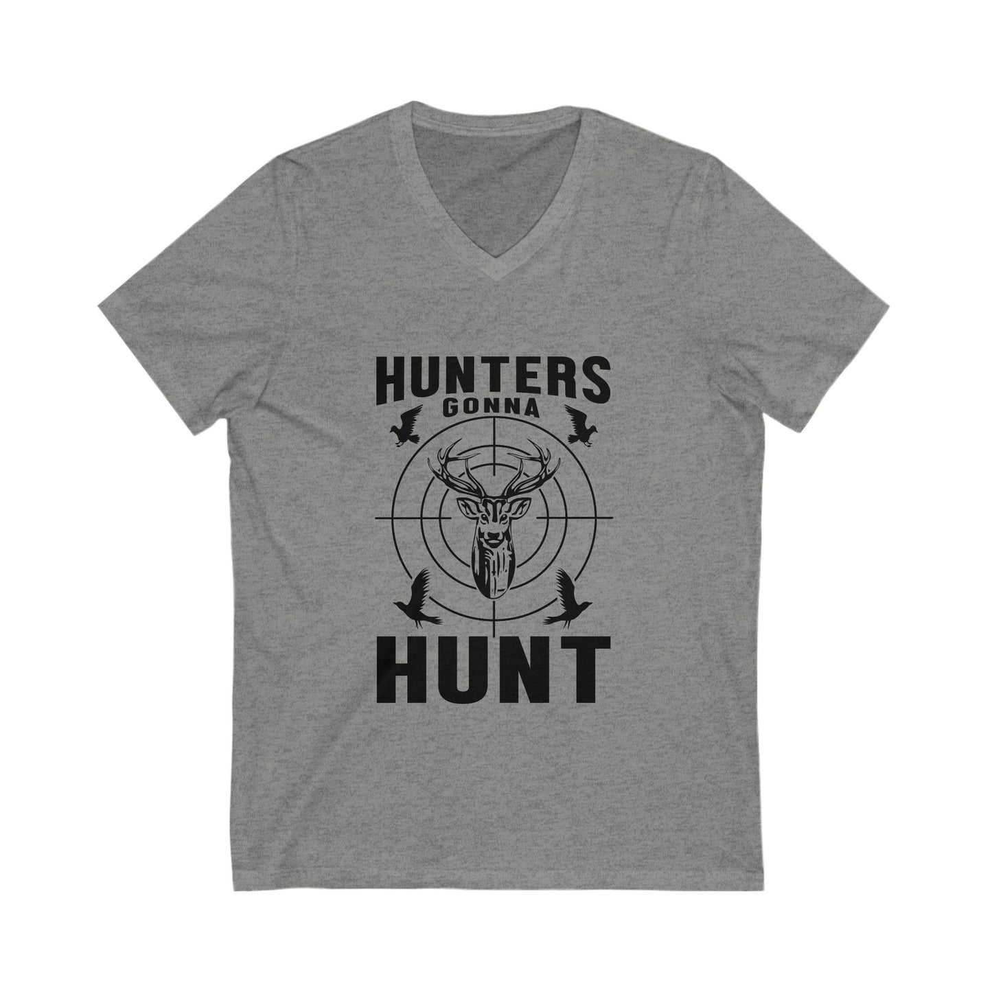 Hunters Gonna Hunt Unisex Short Sleeve V-neck Tshirt