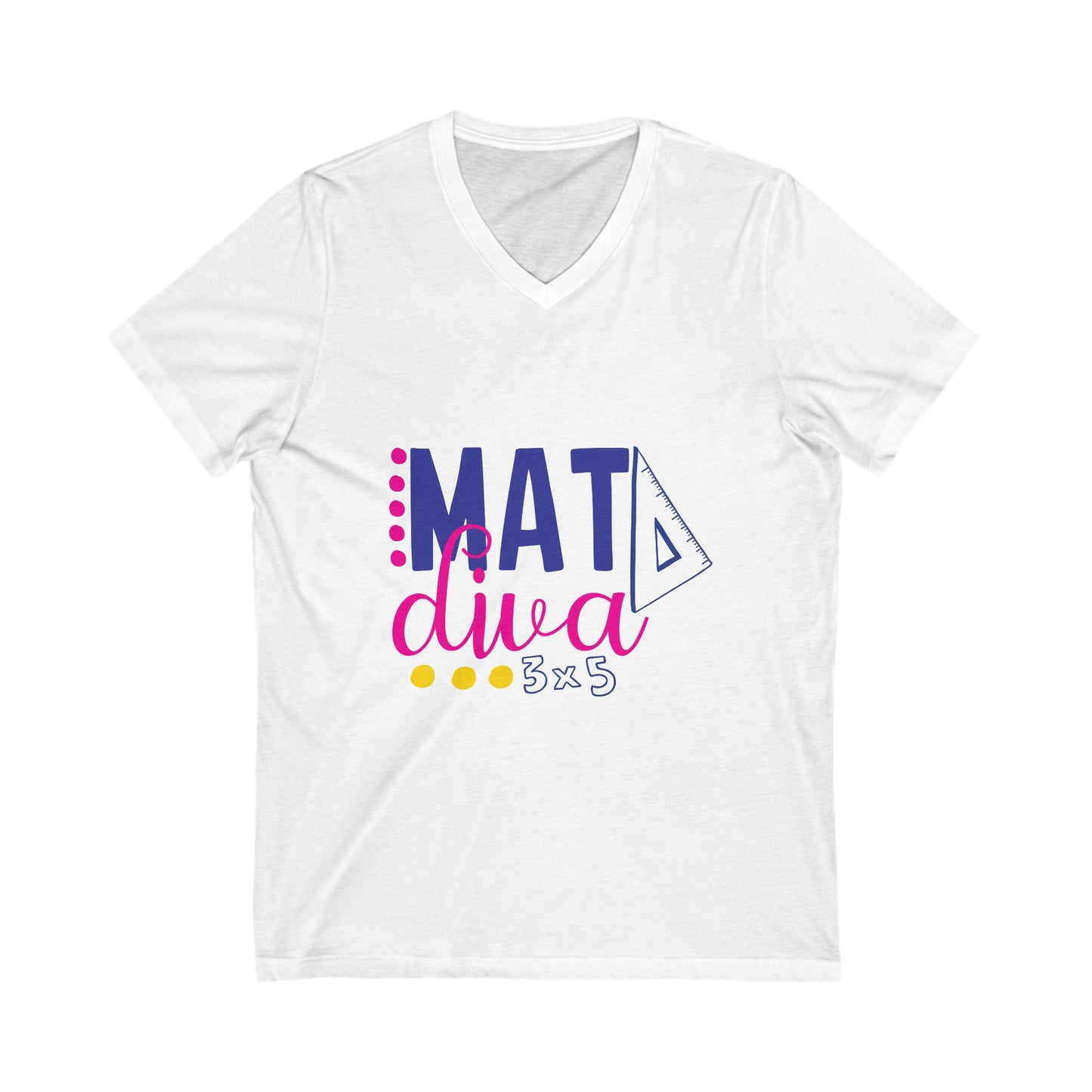 Mat Diva Unisex Short Sleeve V-neck Tshirt