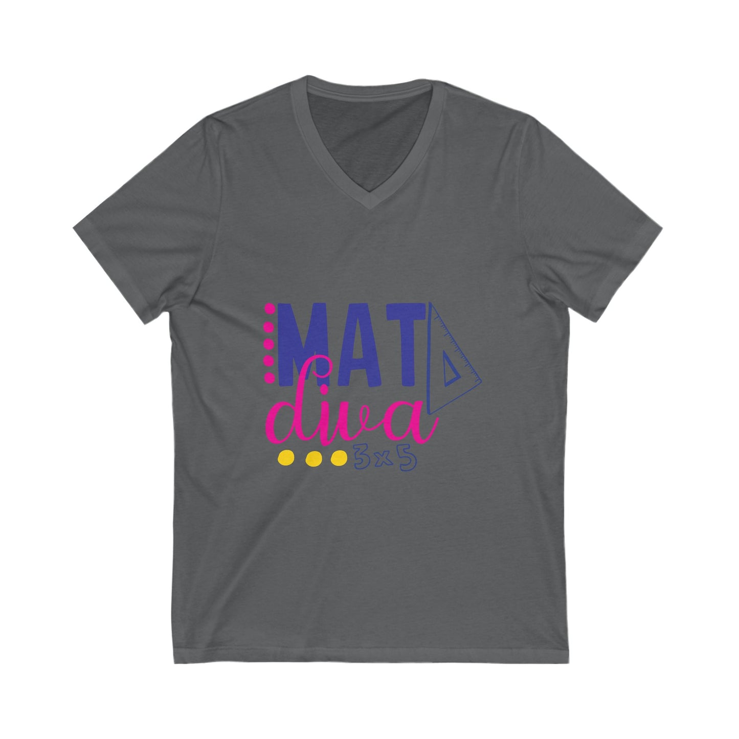 Mat Diva Unisex Short Sleeve V-neck Tshirt