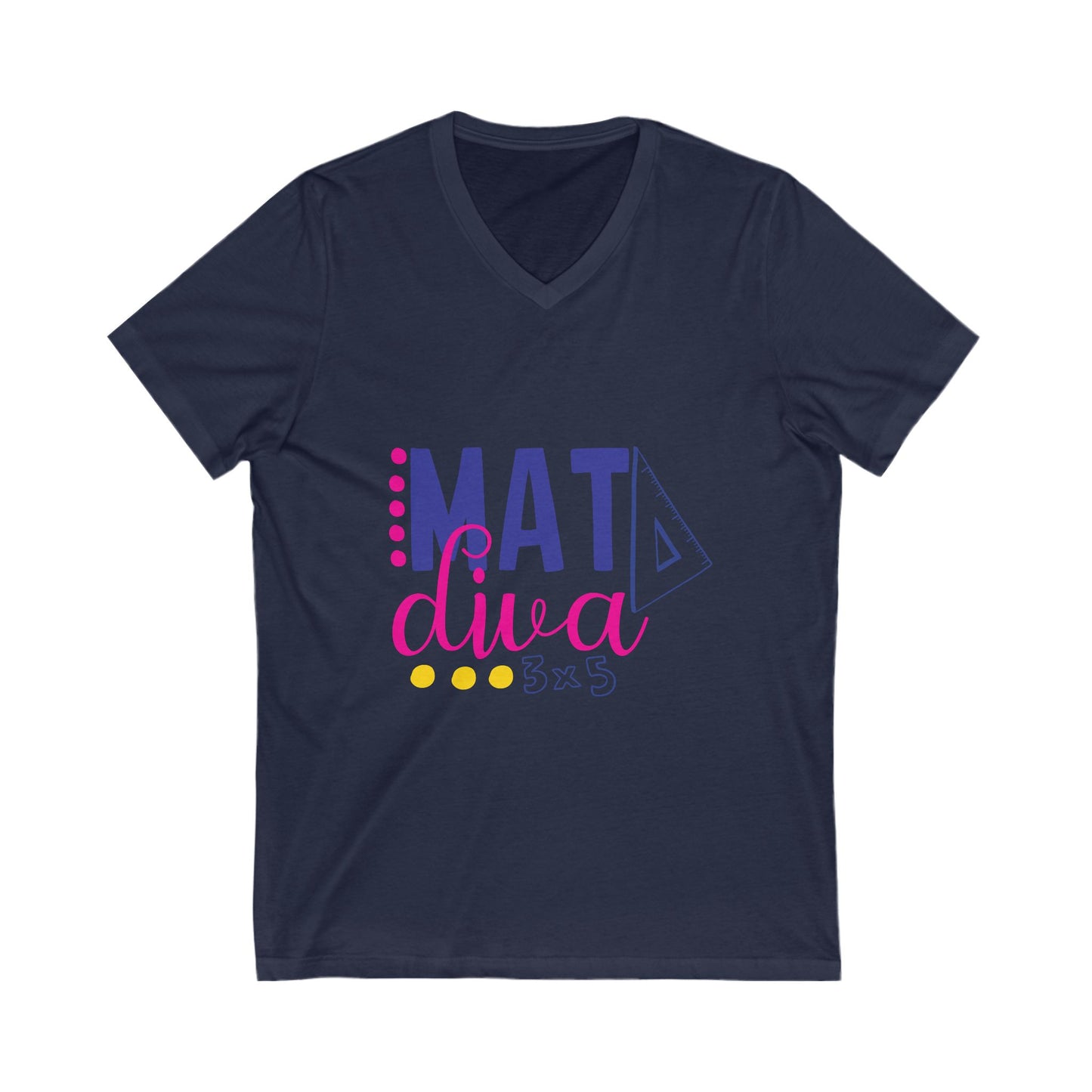 Mat Diva Unisex Short Sleeve V-neck Tshirt